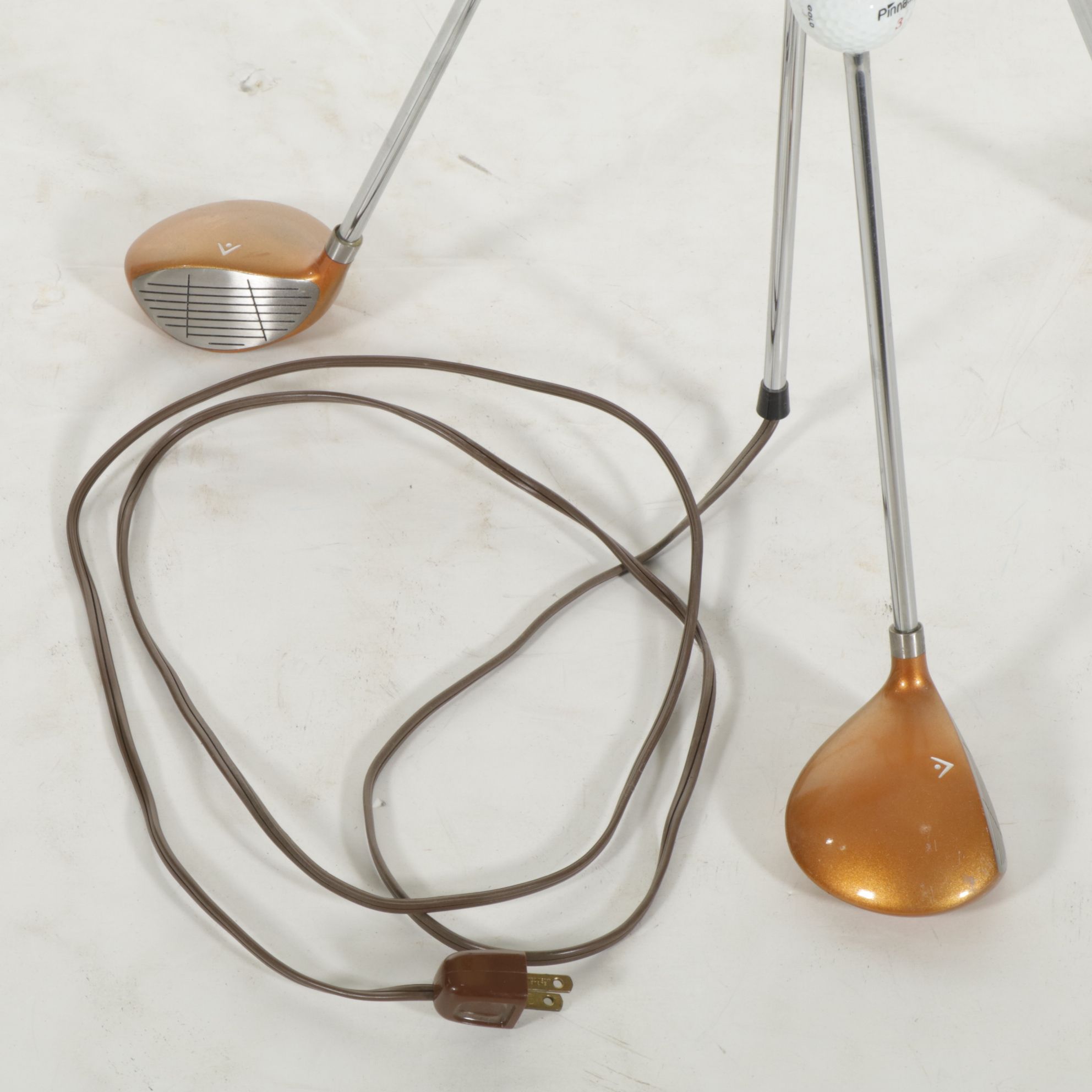 Bespoke Golf Club Tripod Floor Lamp, 21st Century