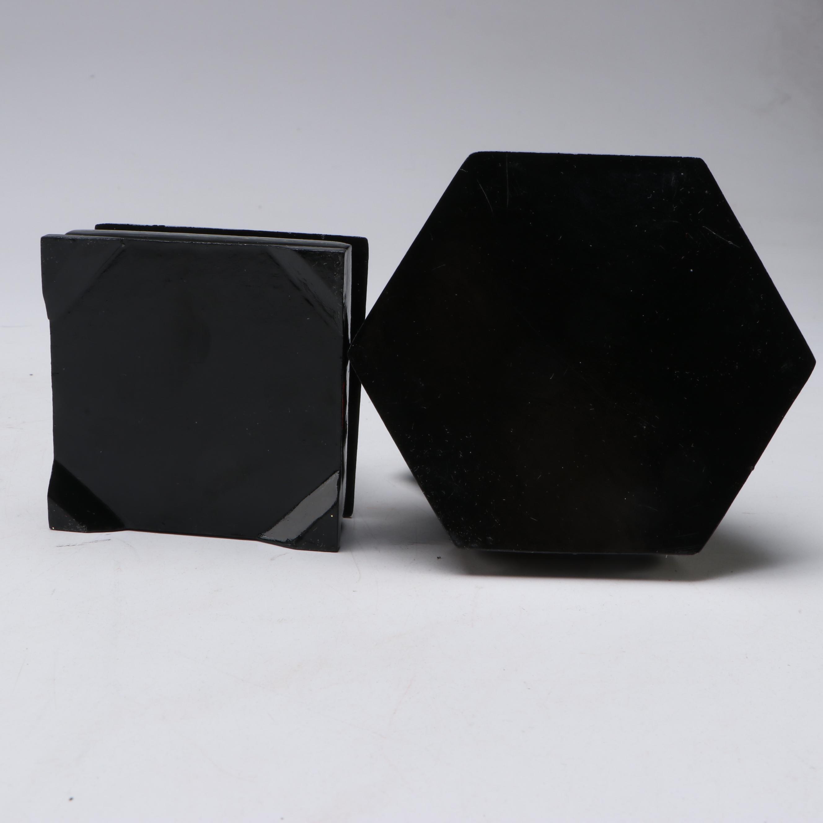 Russian Folk Art Lacquerware Decorative Boxes