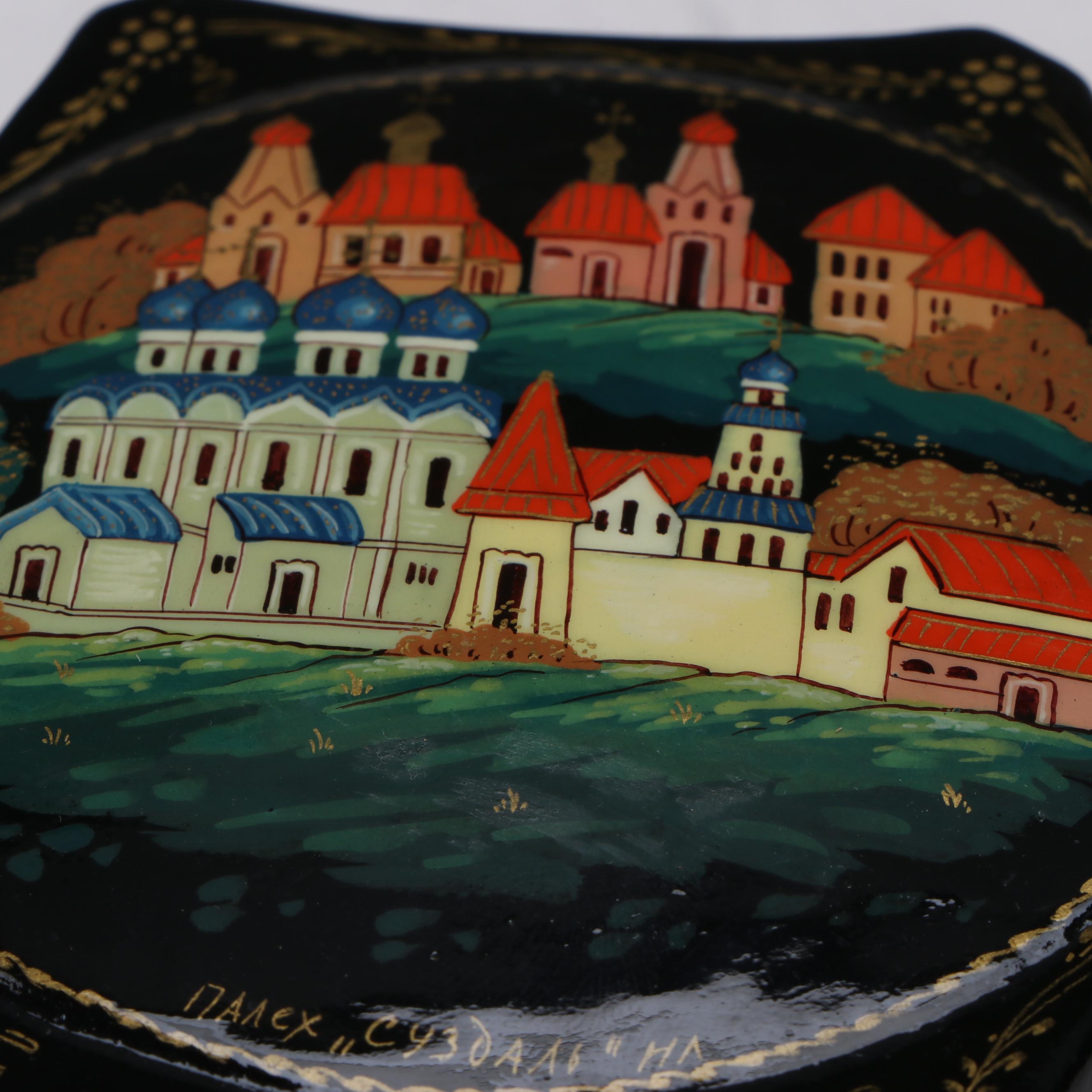 Russian Folk Art Lacquerware Decorative Boxes