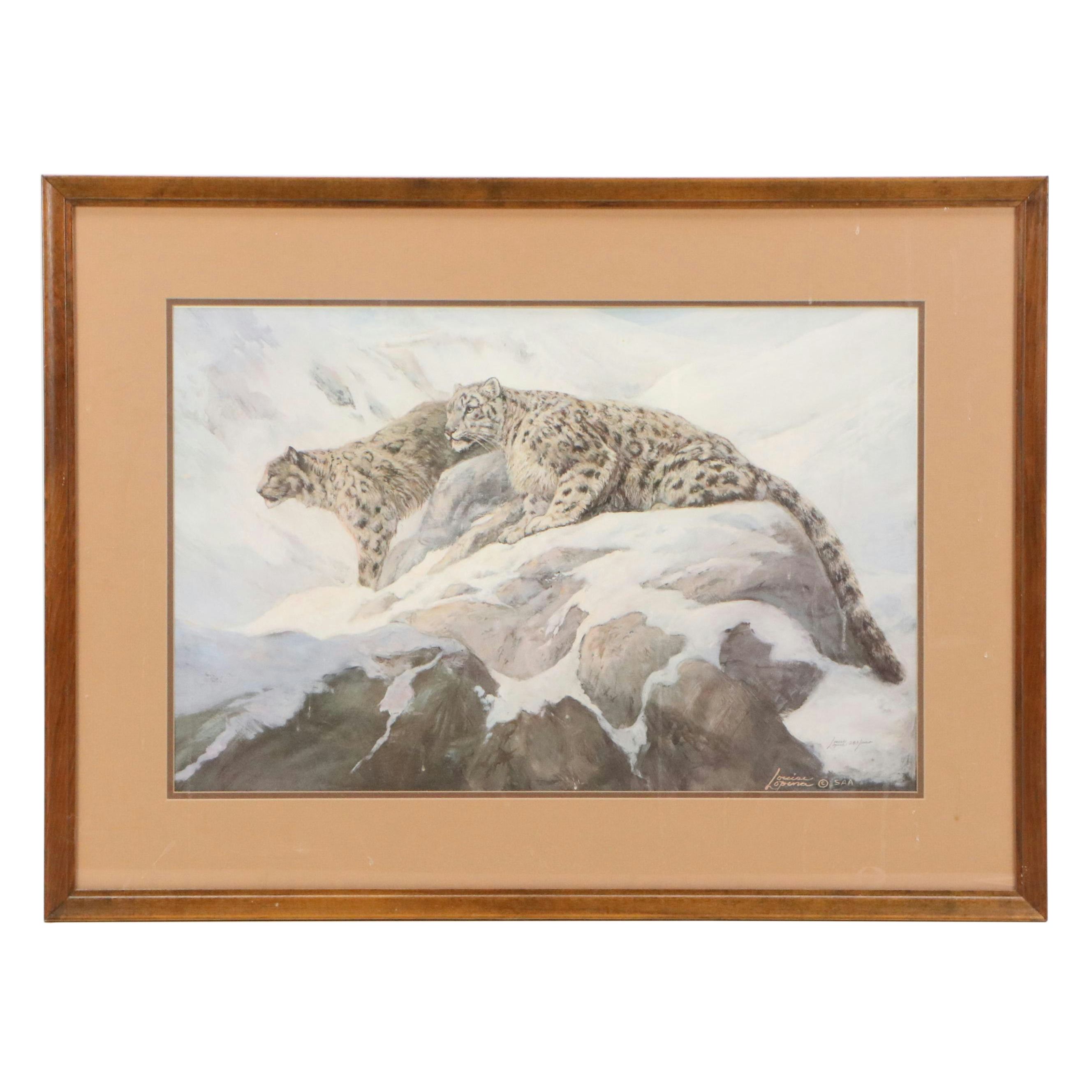 Louise Lopena Offset Lithograph "View from the Top"