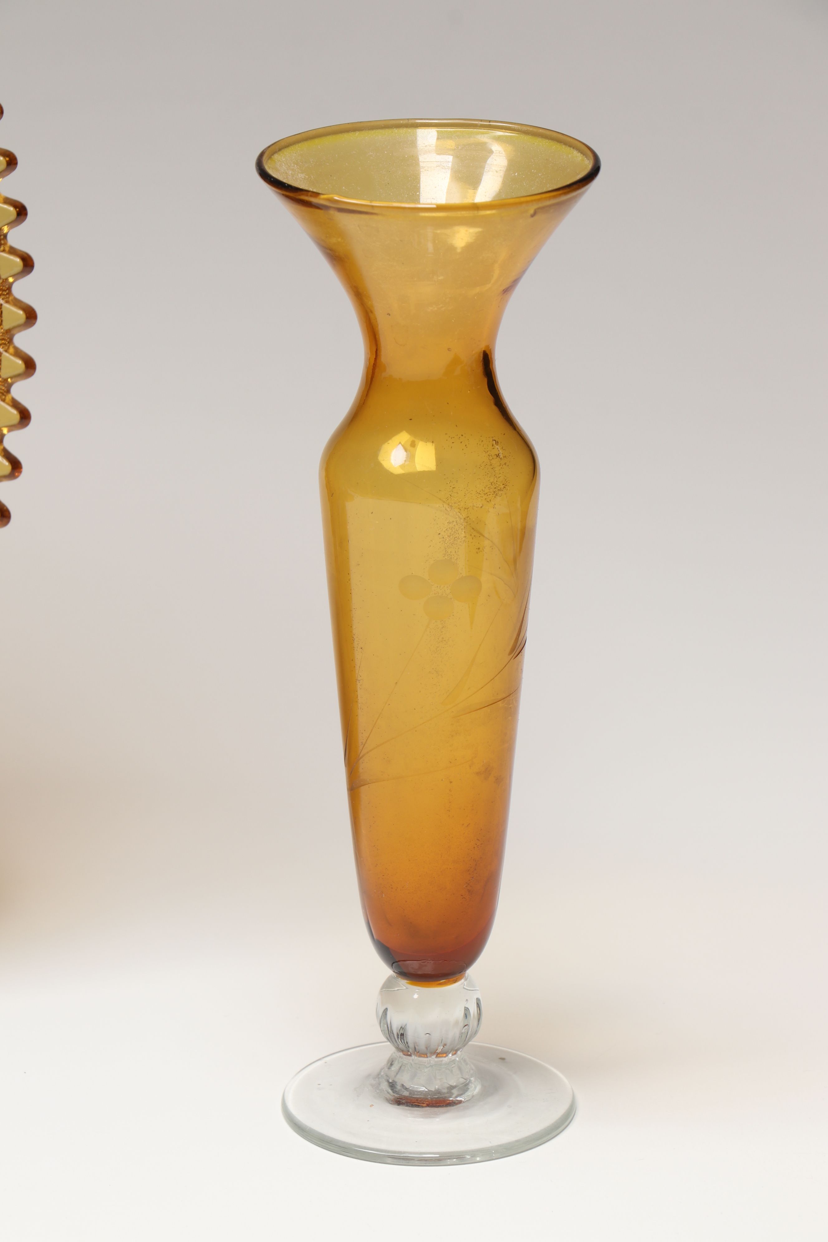 Tiara and Indiana Glass "Sandwich Amber" and More Pressed Glass Tableware