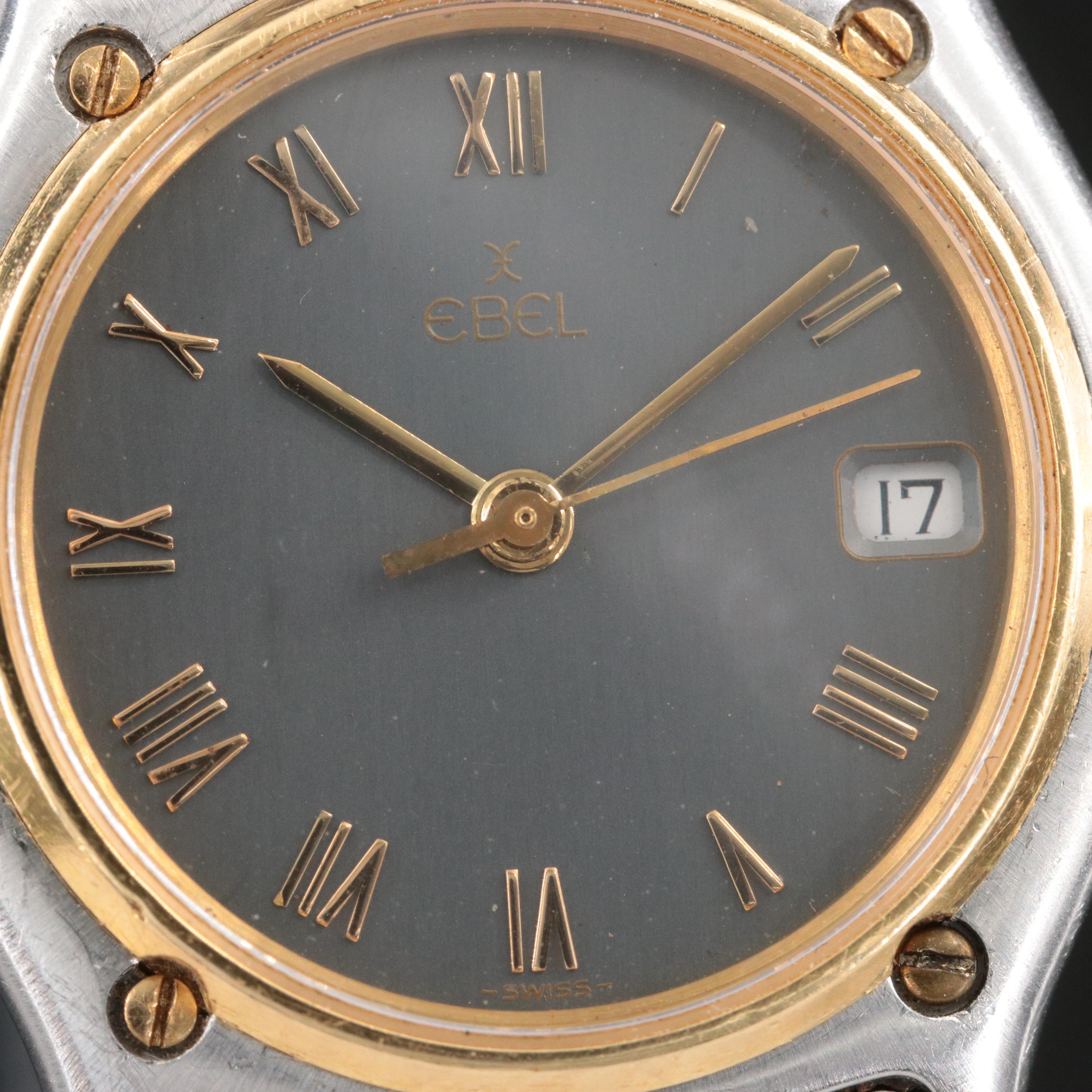 Ebel 18K and Stainless Steel Classic Wave Quartz Watch