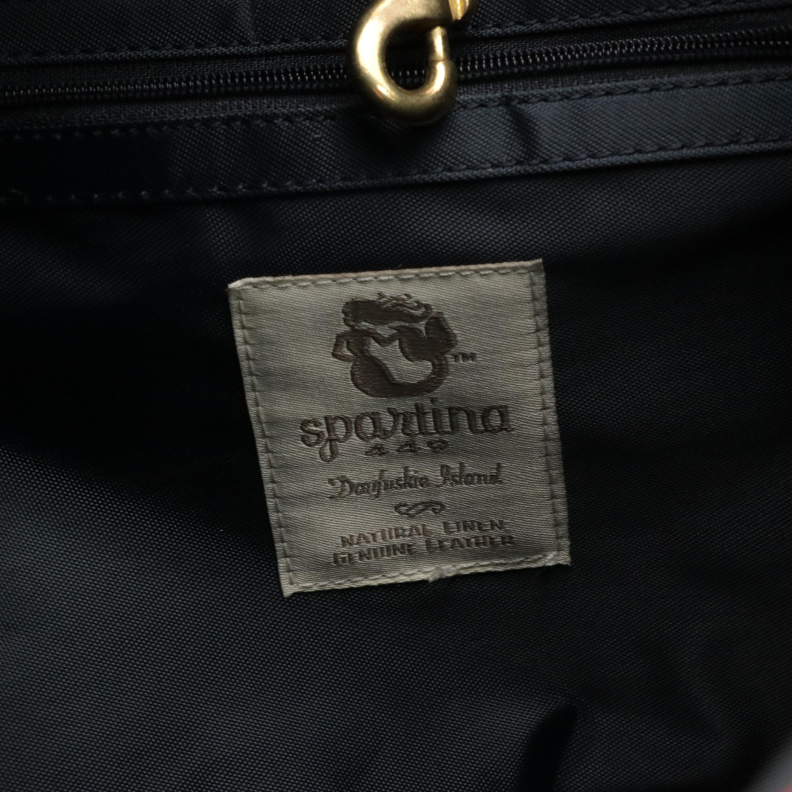 Spartina 499 Daufuskie Floral Printed Linen and Canvas Totes