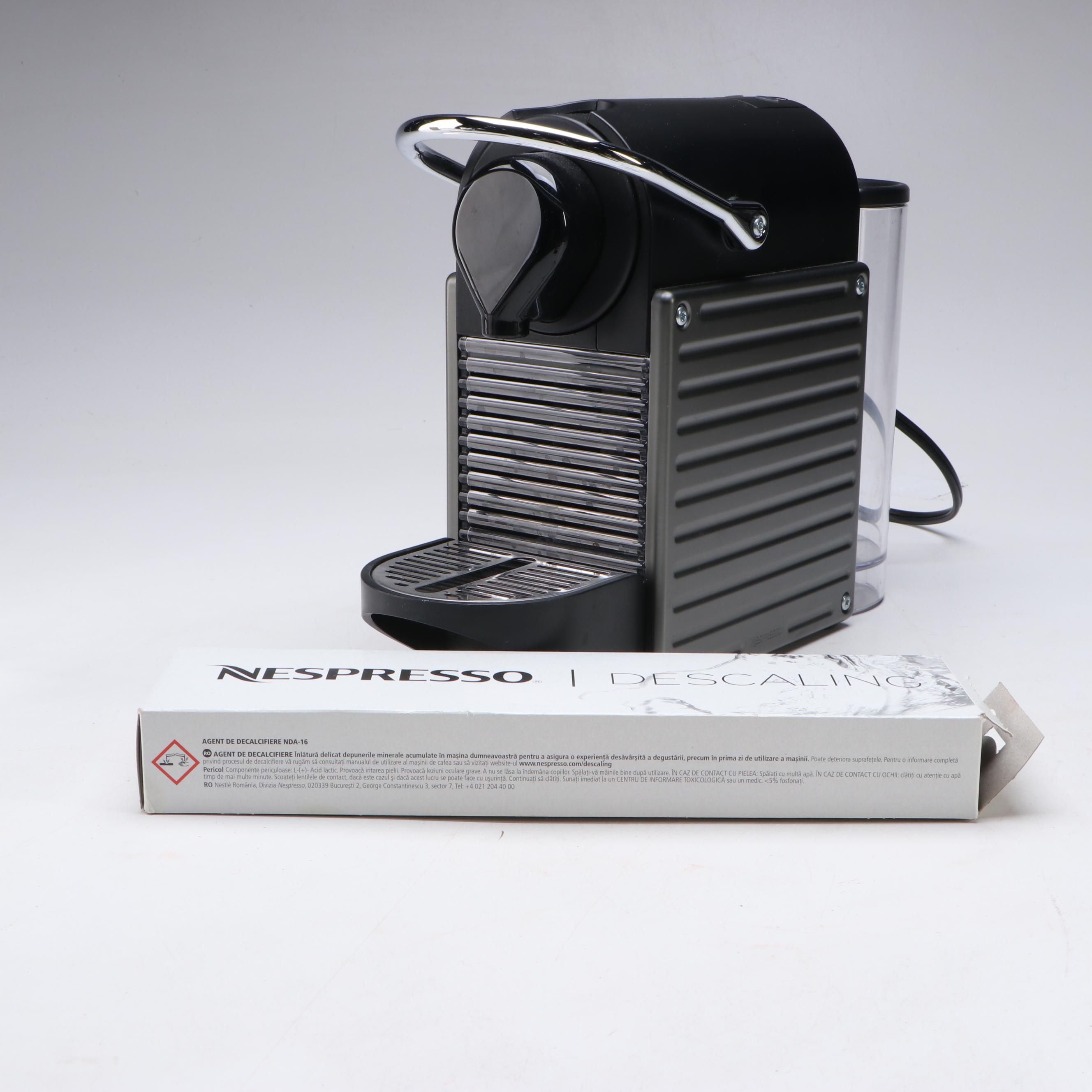 Nespresso Pixie C60 Coffee Machine with Descaling Pods