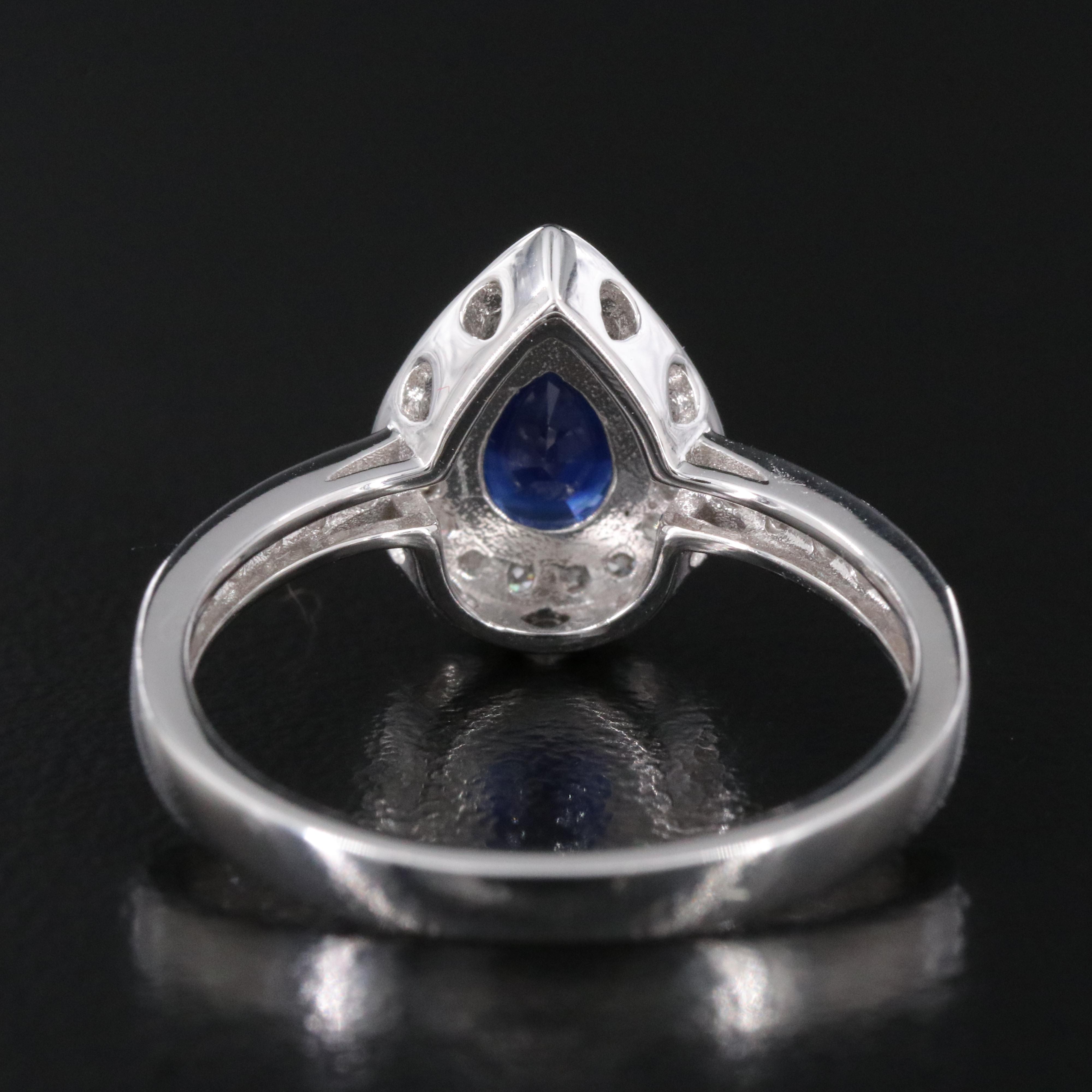 14K Sapphire and Diamond Ring