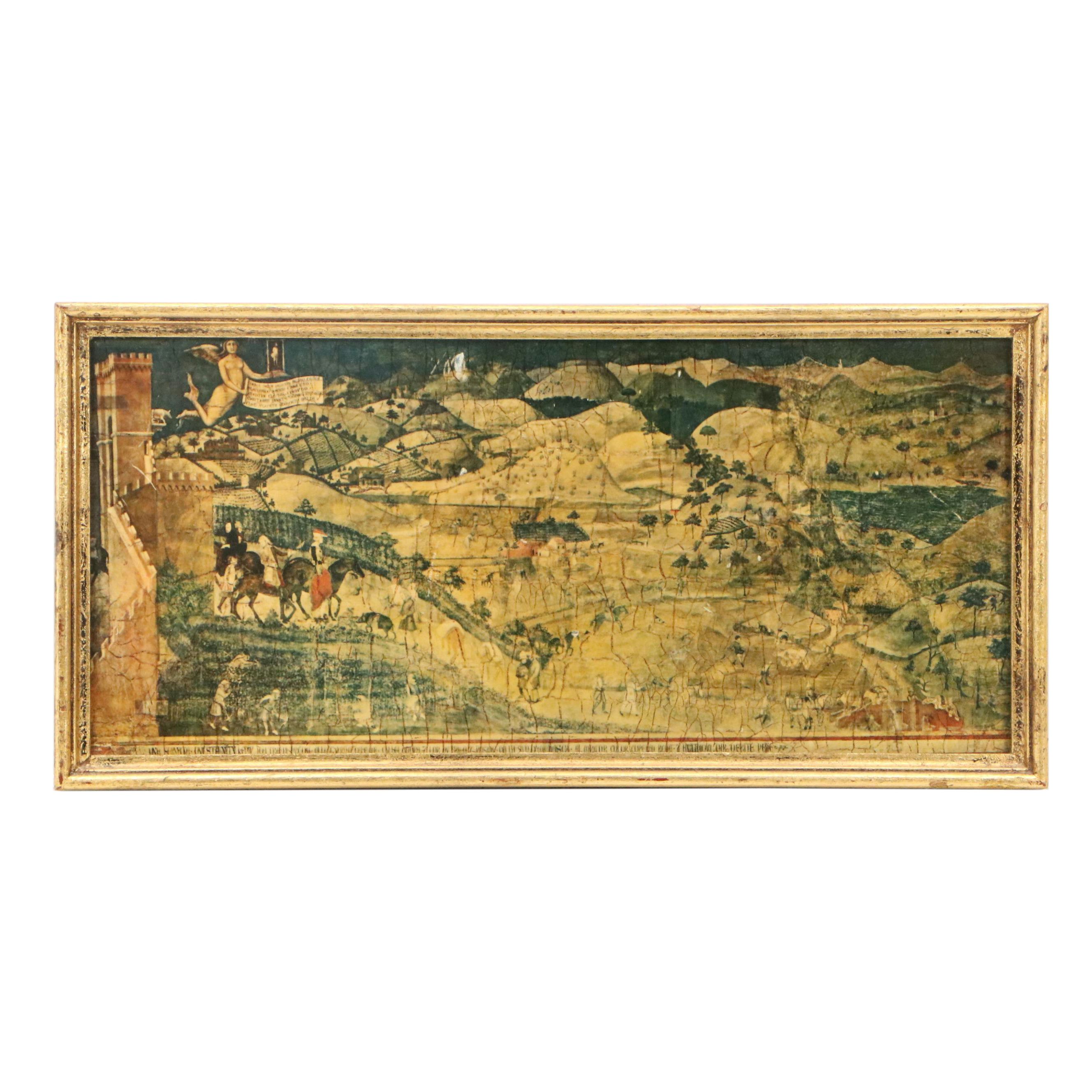 Collotypes After Ambrogio Lorenzetti "The Effects of Good Government..."