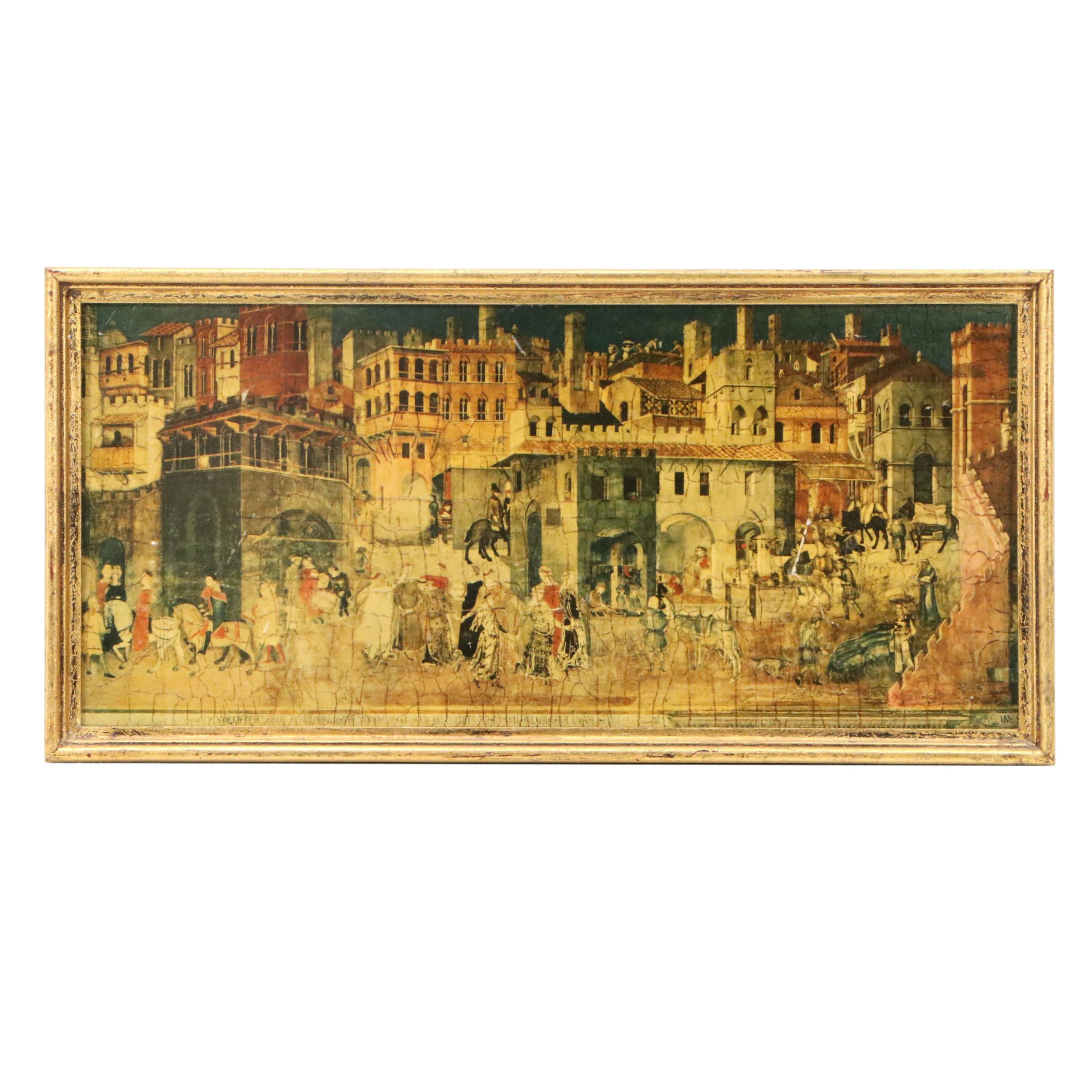 Collotypes After Ambrogio Lorenzetti "The Effects of Good Government..."