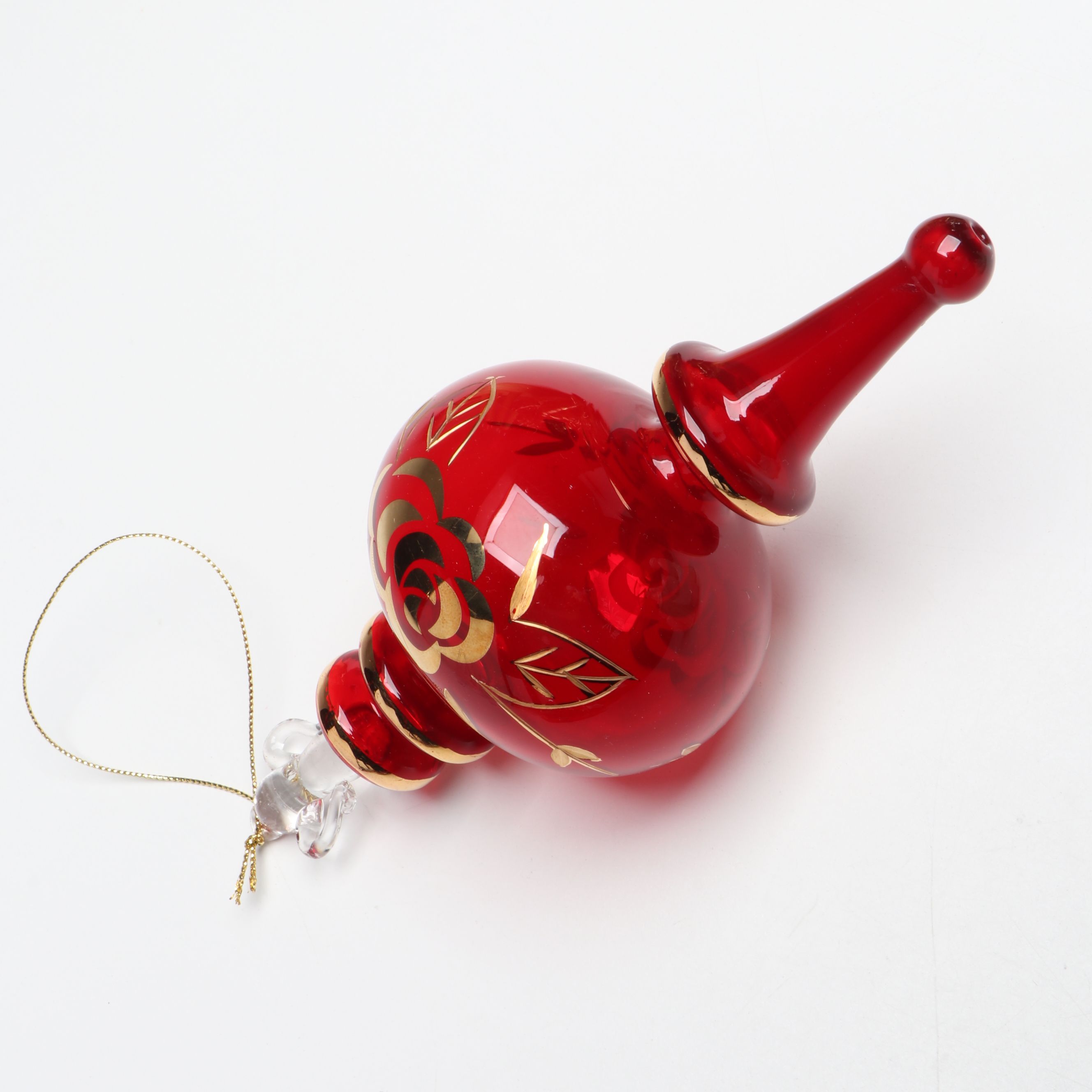 Pair of Gold Finish Angels with Vintage Ornaments and More Christmas Décor