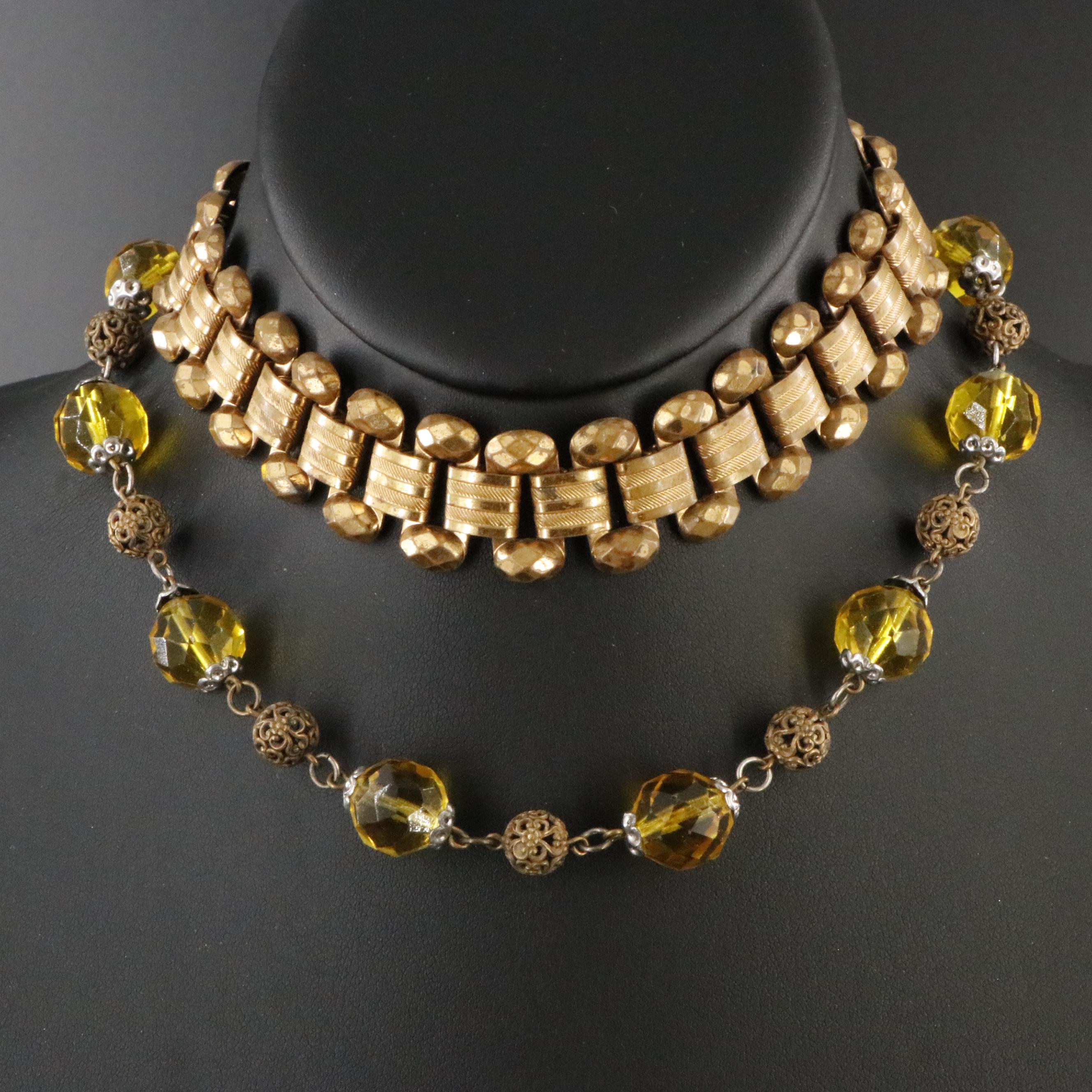 1930s Necklaces Including Glass