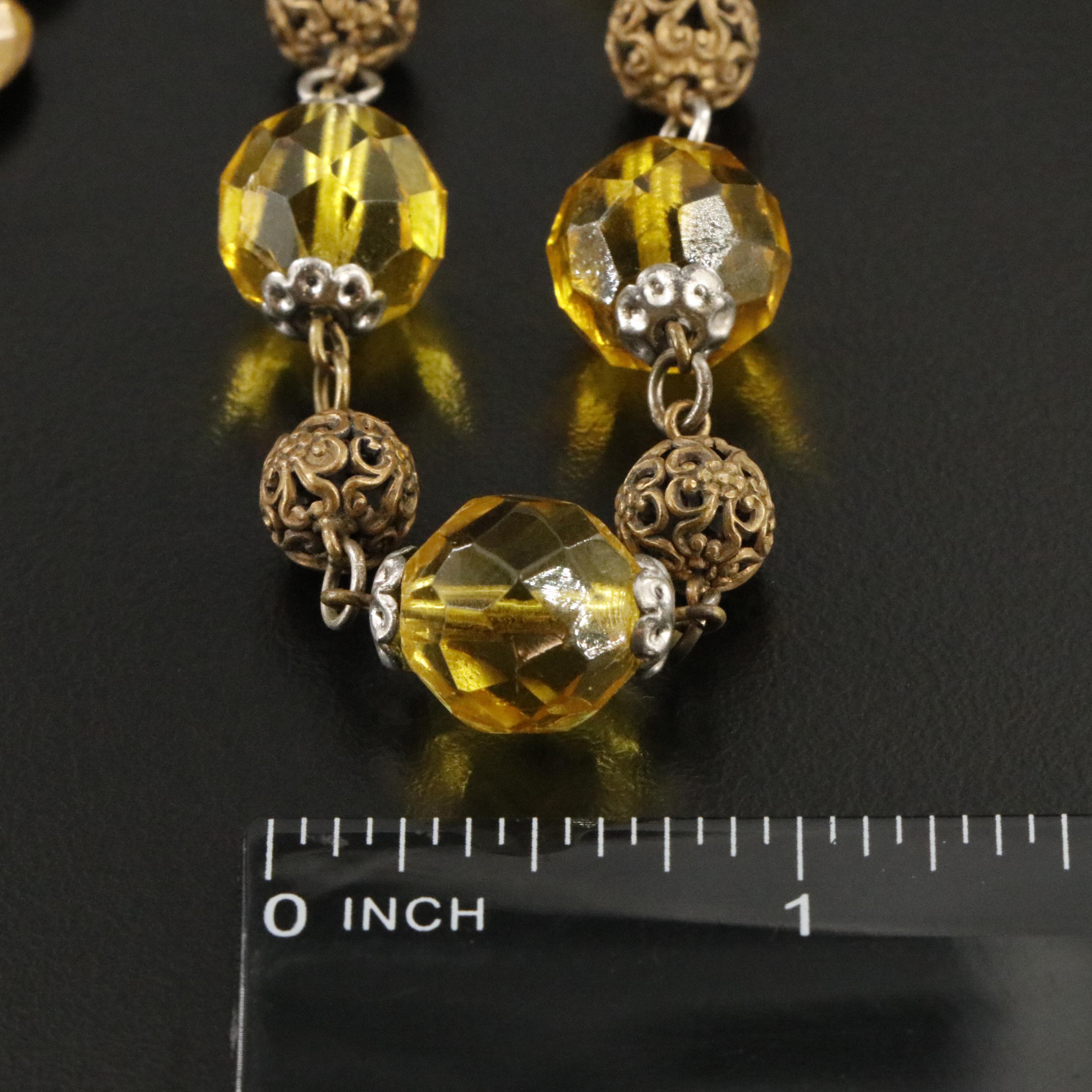 1930s Necklaces Including Glass