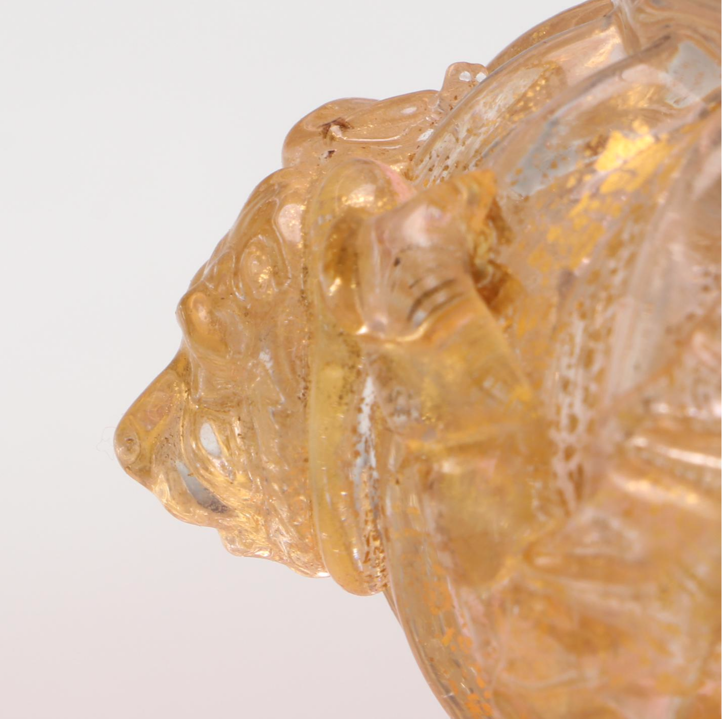 Handmade Murano Pink and Gold Art Glass Pedestal Dish, Mid to Late 20th Century