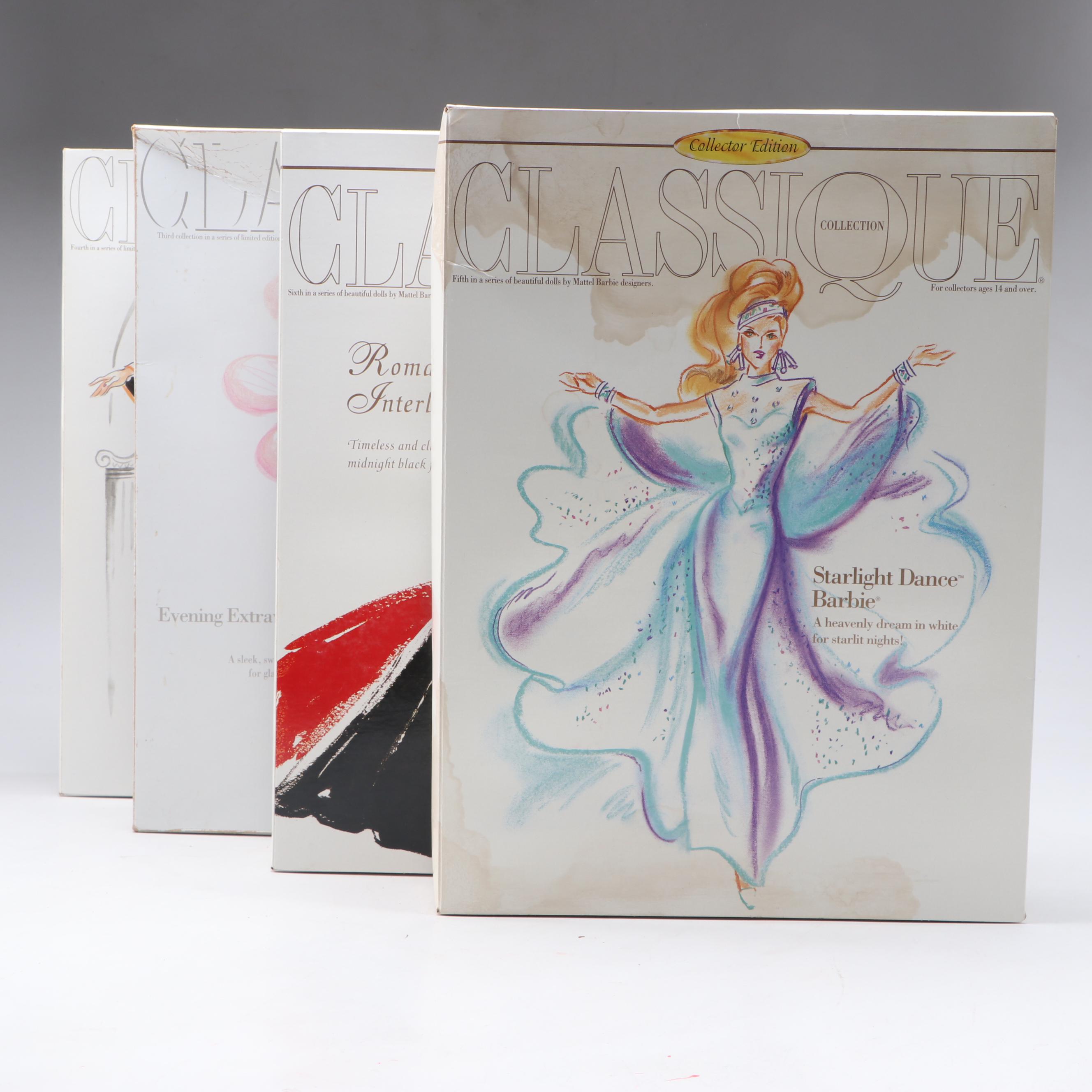 Mattel "Midnight Gala Barbie" and More Classique Collection Barbie Dolls, 1990s