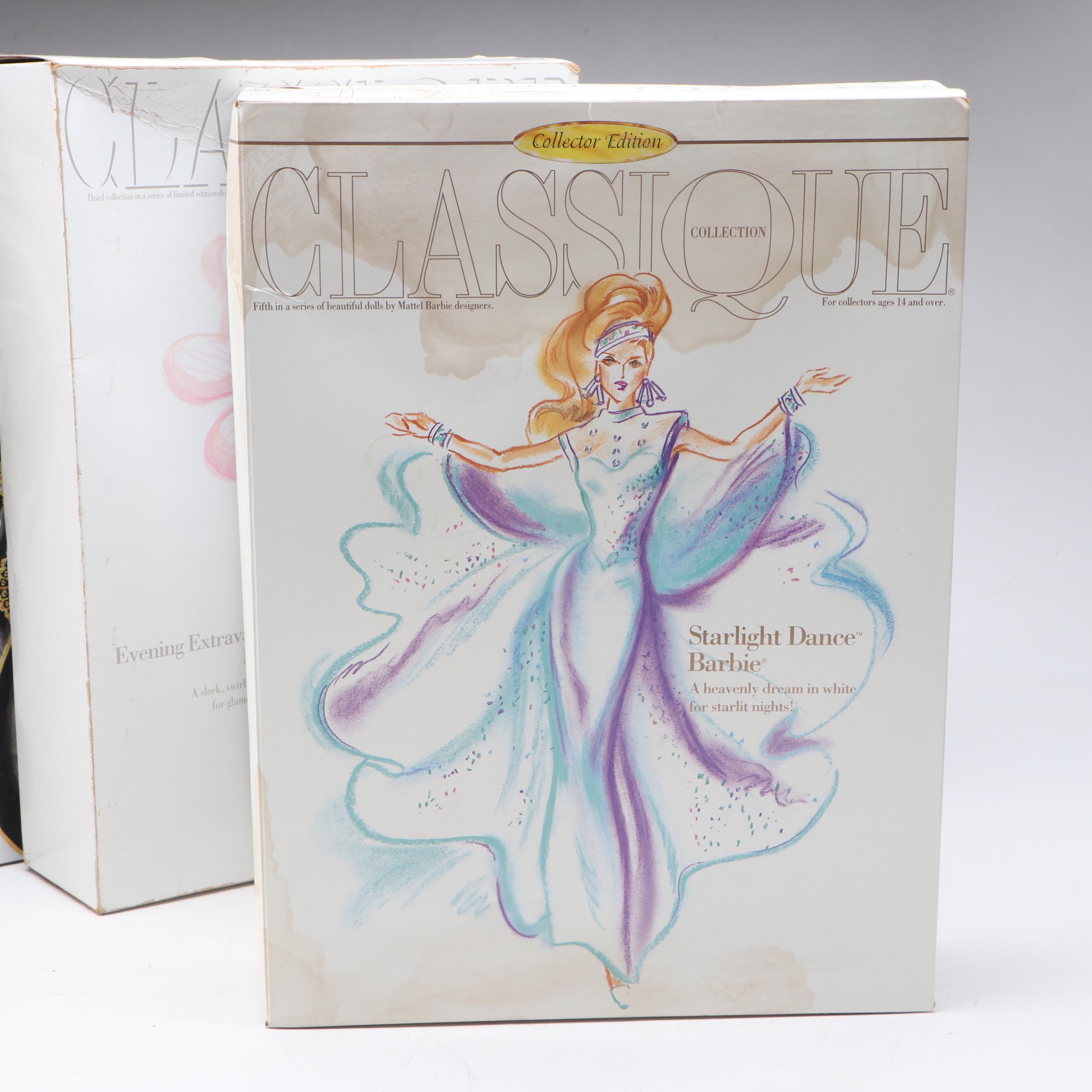 Mattel "Midnight Gala Barbie" and More Classique Collection Barbie Dolls, 1990s