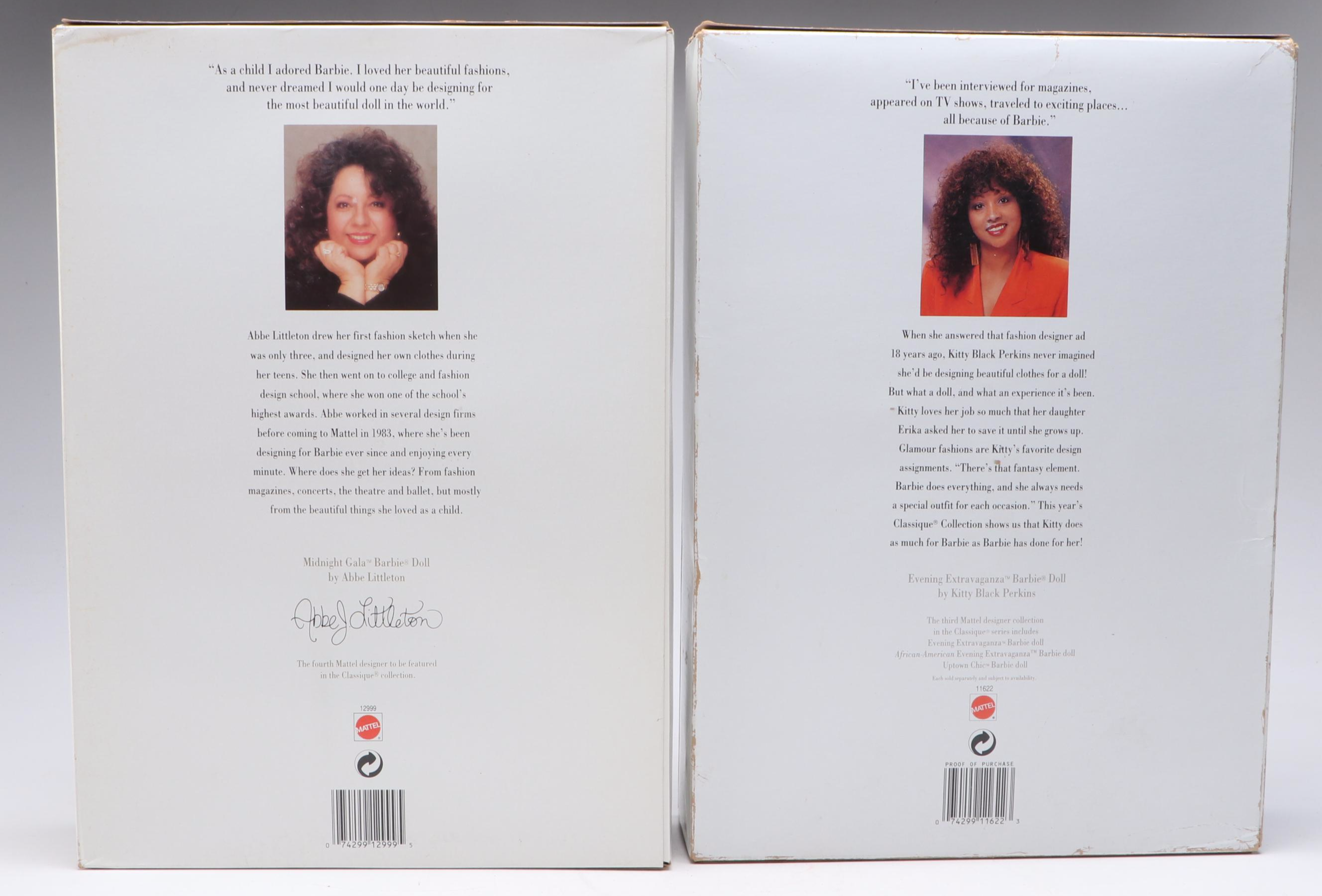 Mattel "Midnight Gala Barbie" and More Classique Collection Barbie Dolls, 1990s