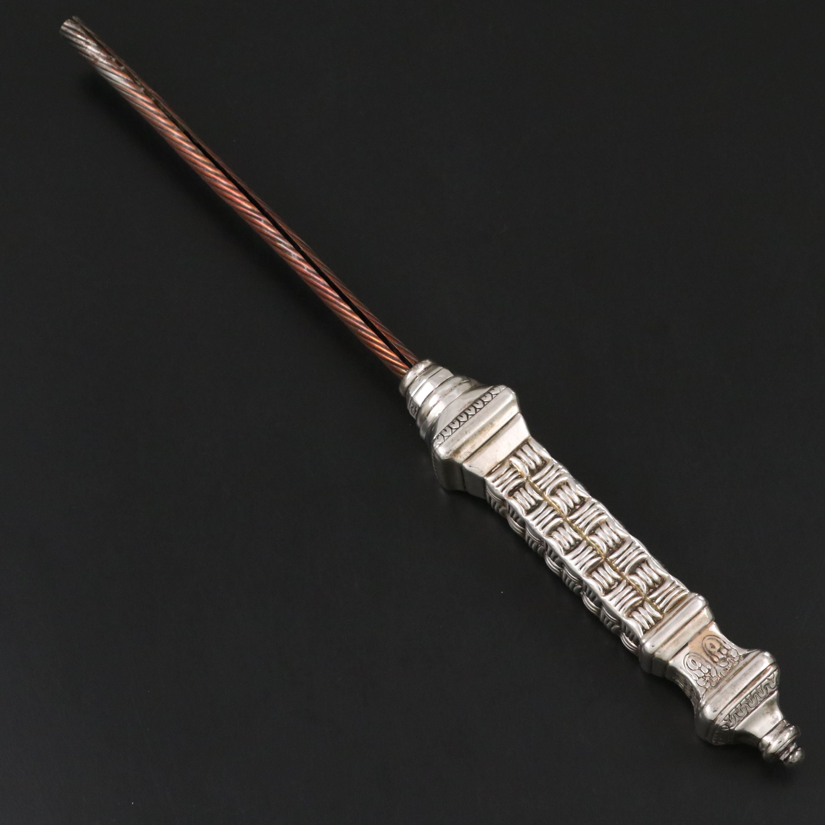 Judaica Sterling Silver Tzinder Shabbat Candle Lighter