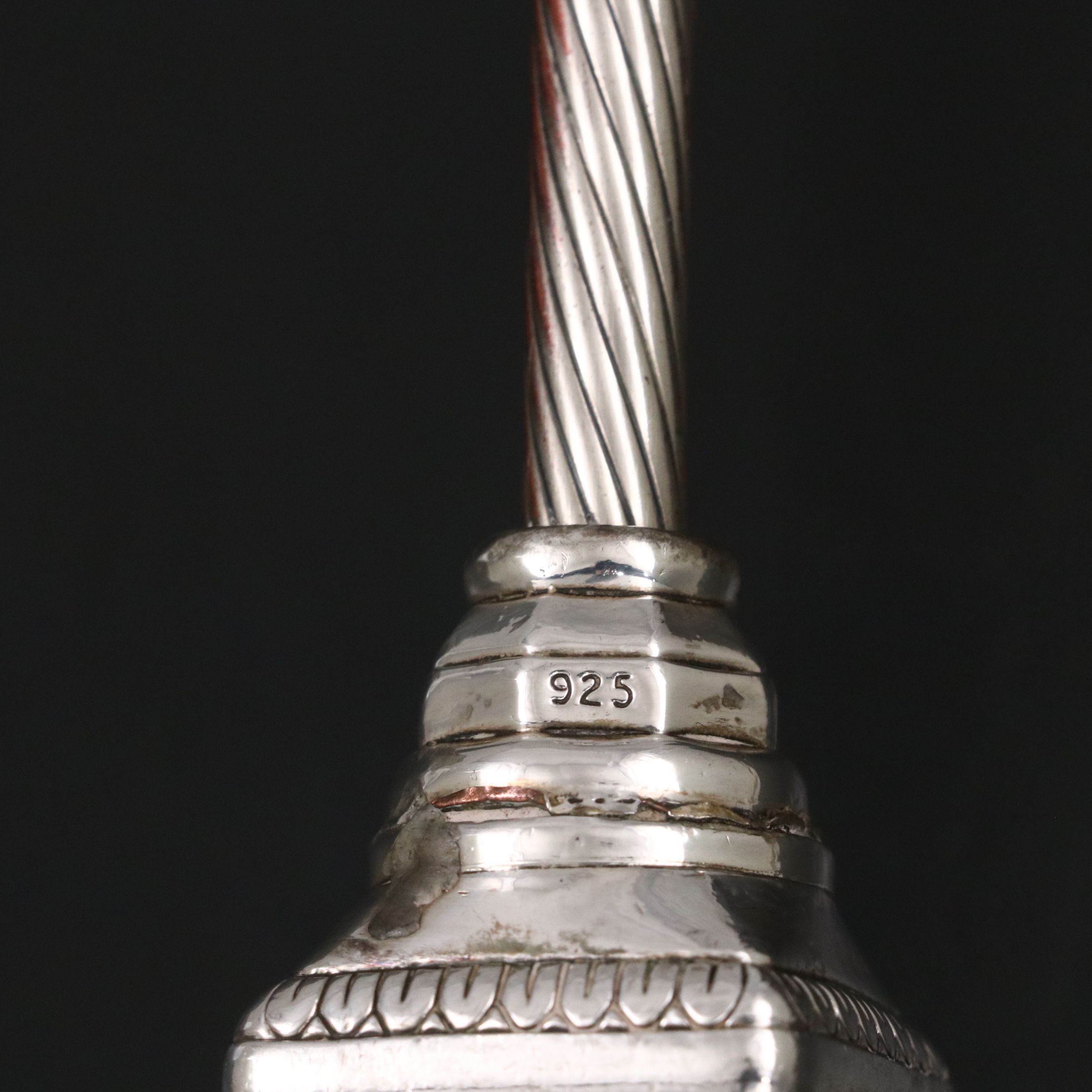 Judaica Sterling Silver Tzinder Shabbat Candle Lighter