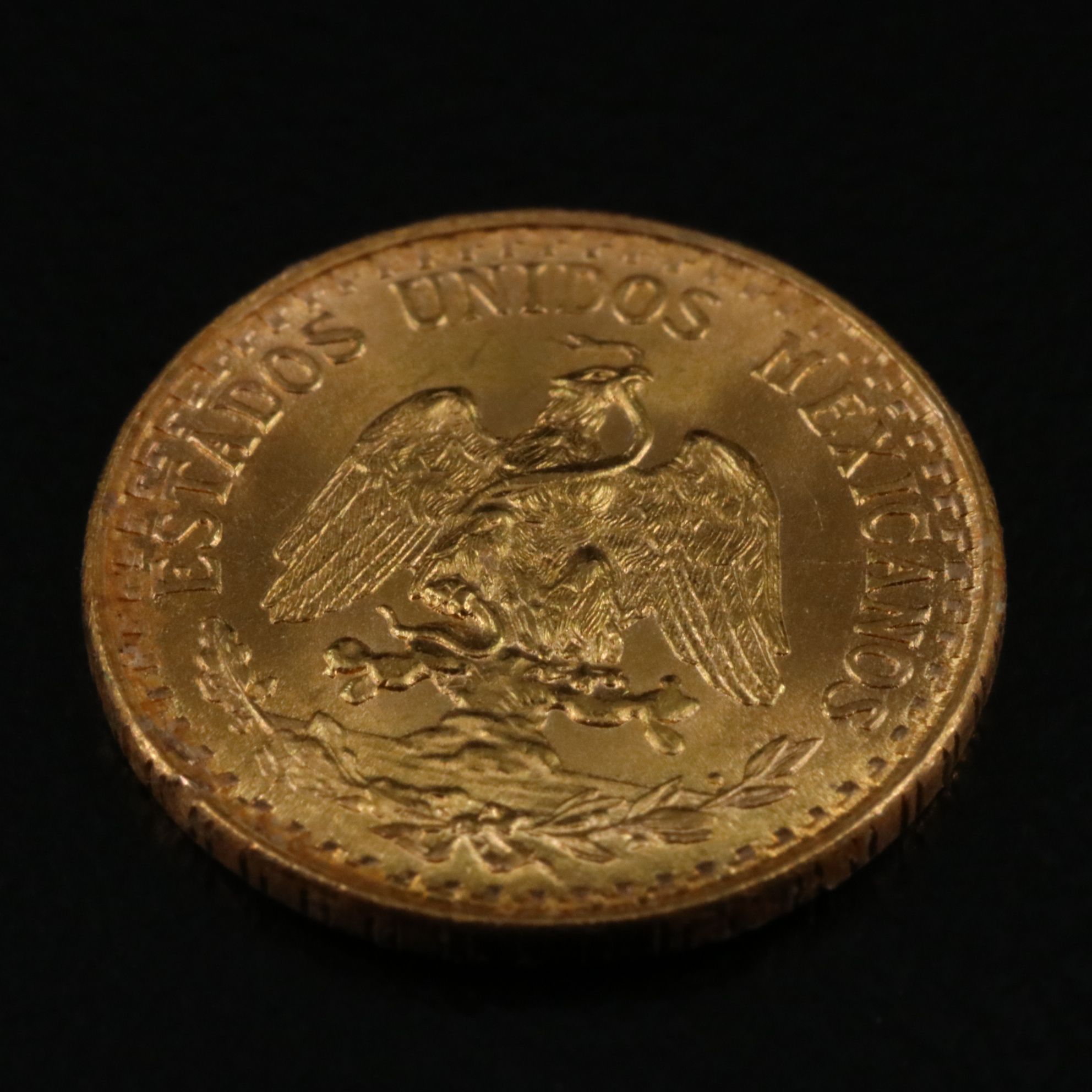 1945 Mexican Dos Pesos Gold Coin Re-strike