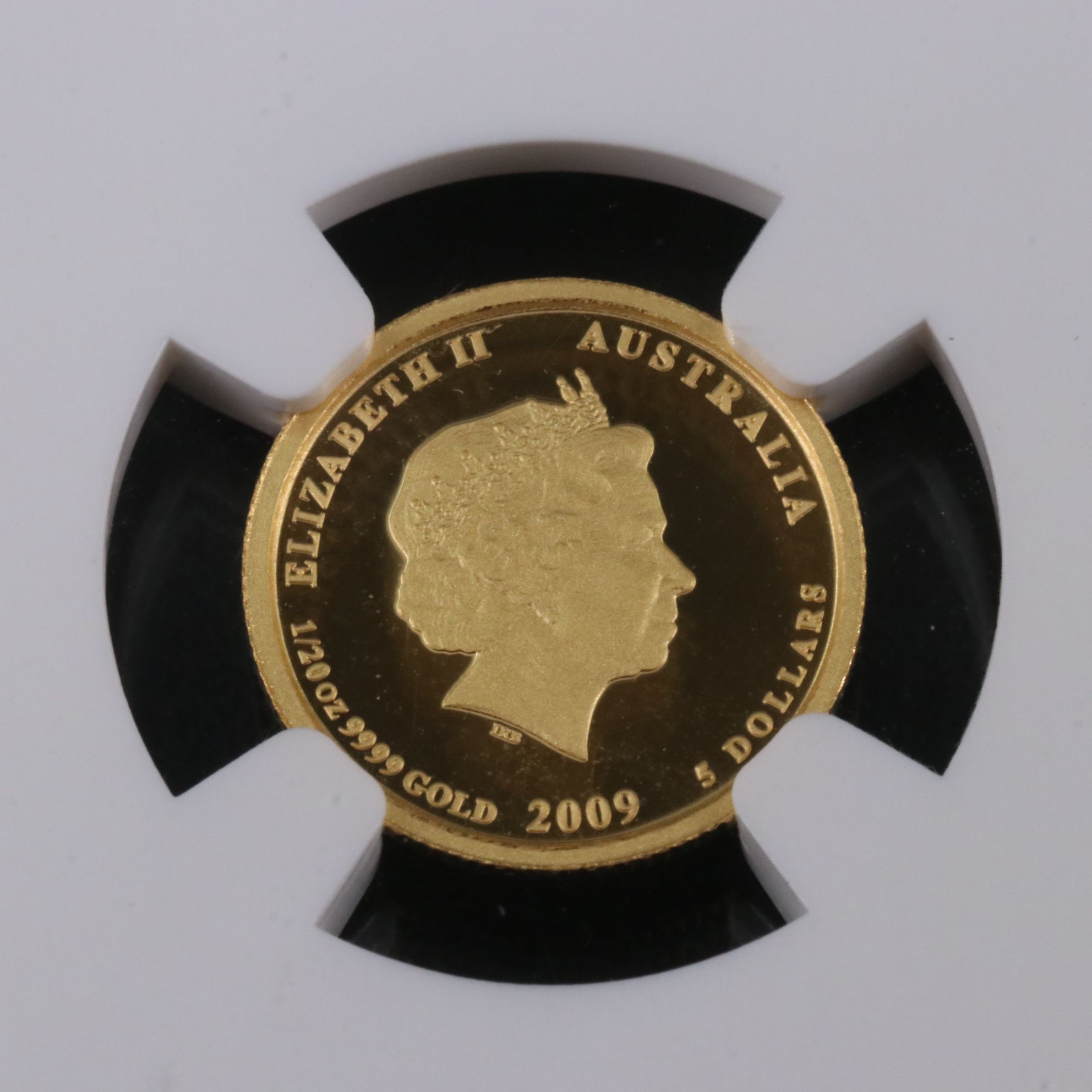 NGC Graded PF69 Ultra Cameo 2009P Australia 2009 Kookaburra $5 Gold Coin