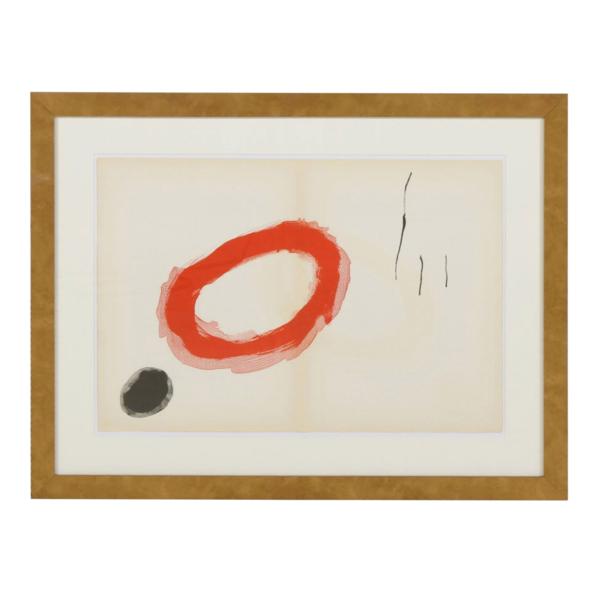 Joan Miró Double-Page Color Lithograph for "Derrière le Miroir," 1961