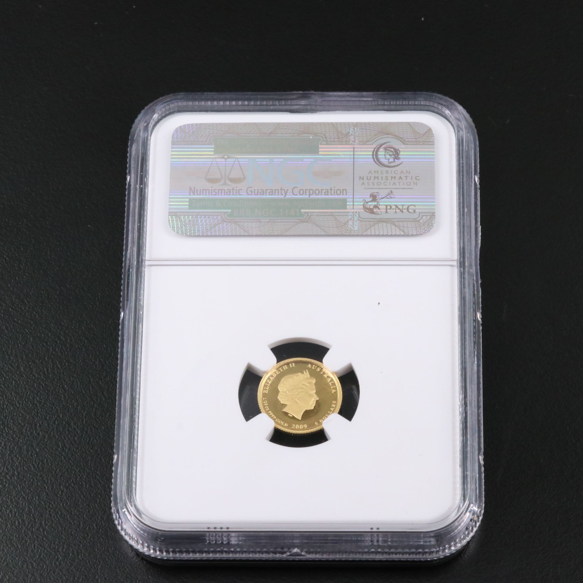 NGC Graded PF69 Ultra Cameo 2009P Australia 2008 Kookaburra $5 Gold Coin