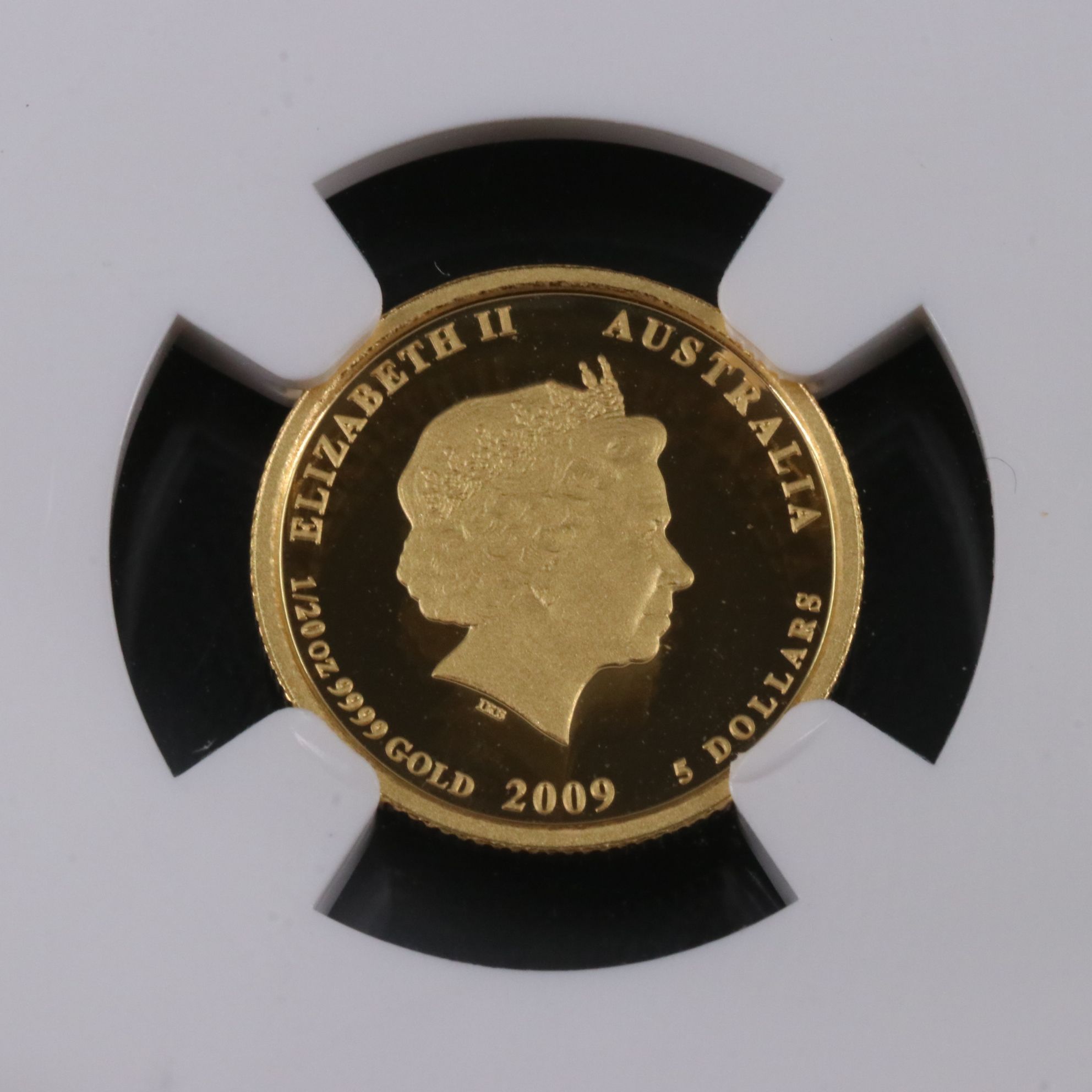 NGC Graded PF69 Ultra Cameo 2009P Australia 2008 Kookaburra $5 Gold Coin