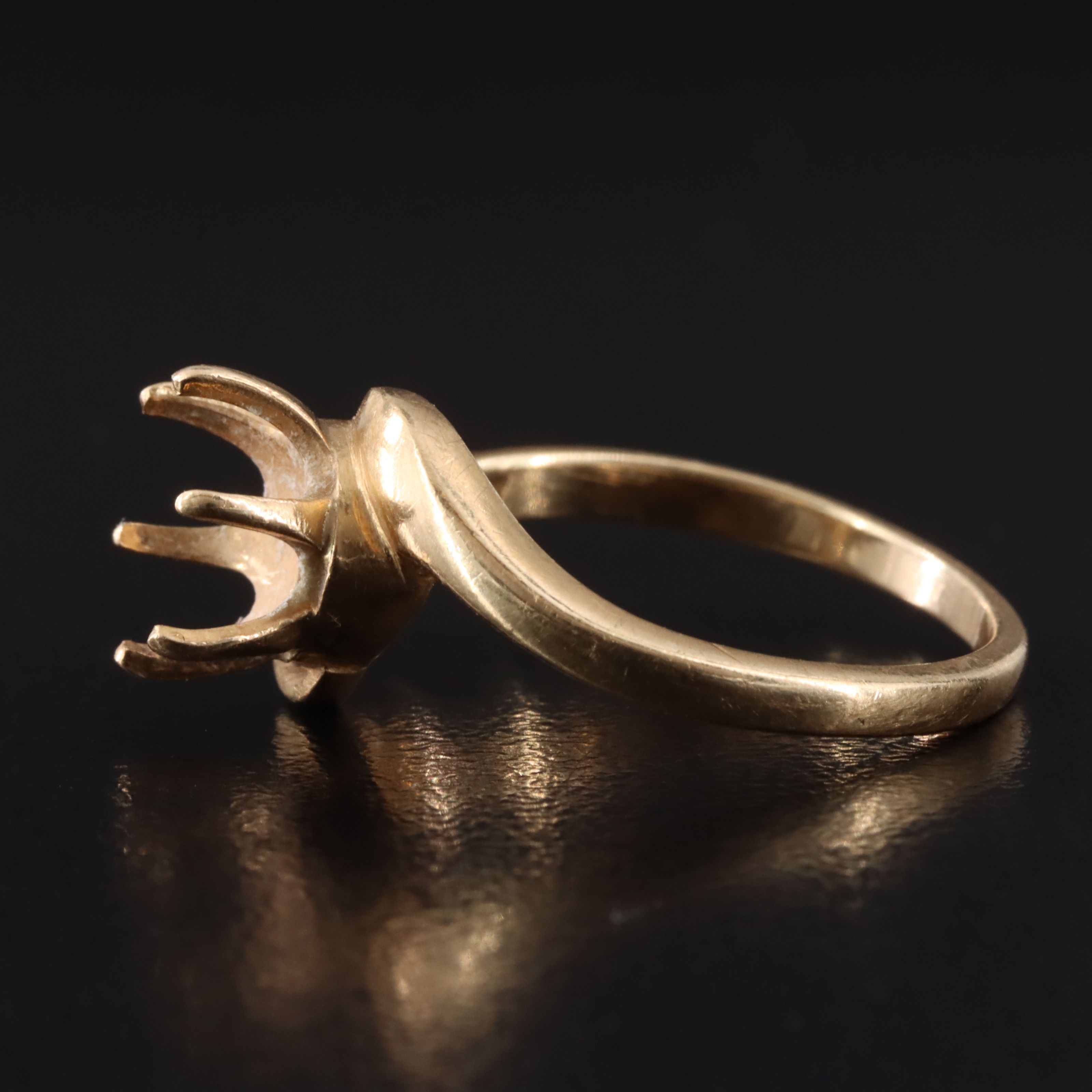 14K Open Mount Ring
