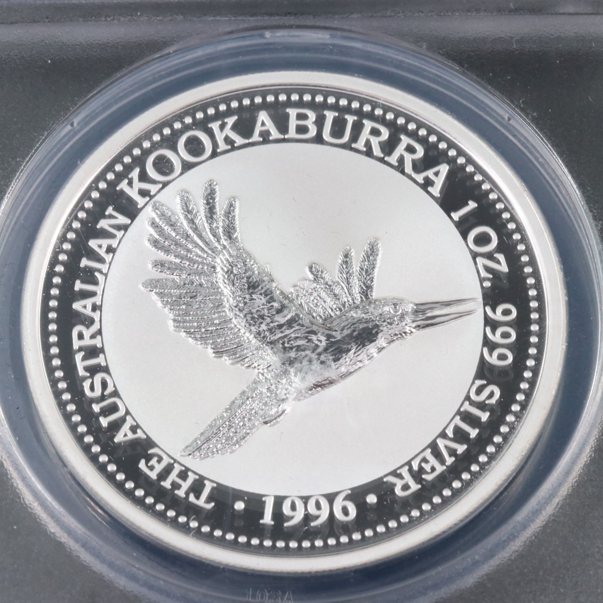 ANACS MS70 DCAM 1996 Australia $1 Kookaburra Silver Coin