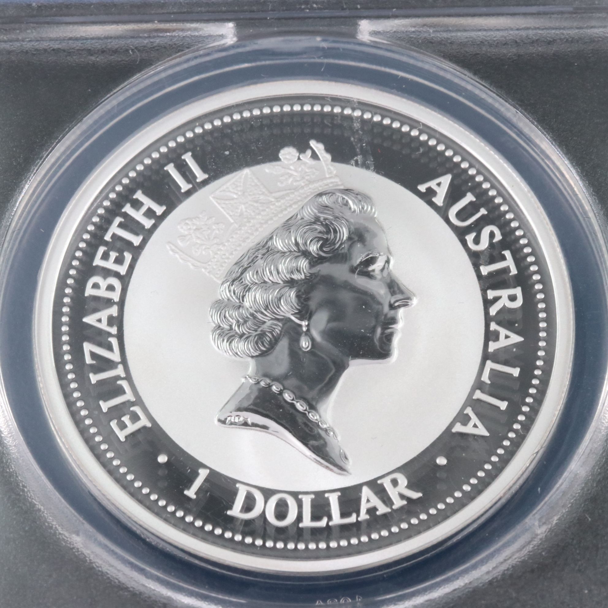 ANACS MS70 DCAM 1996 Australia $1 Kookaburra Silver Coin