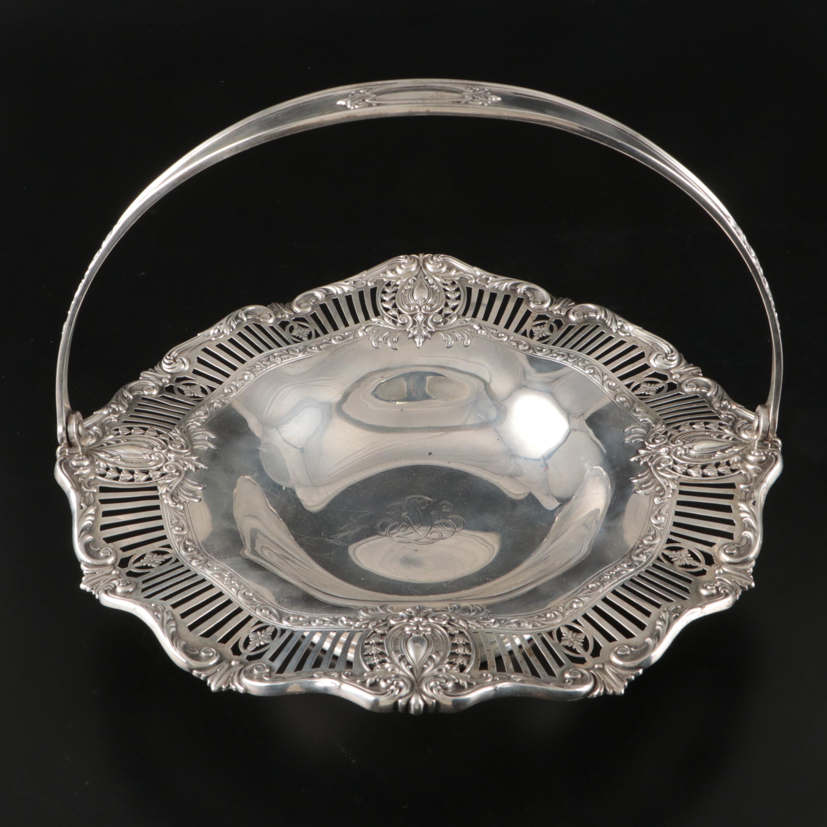 Tiffany & Co. Sterling Silver Reticulated Rim Basket