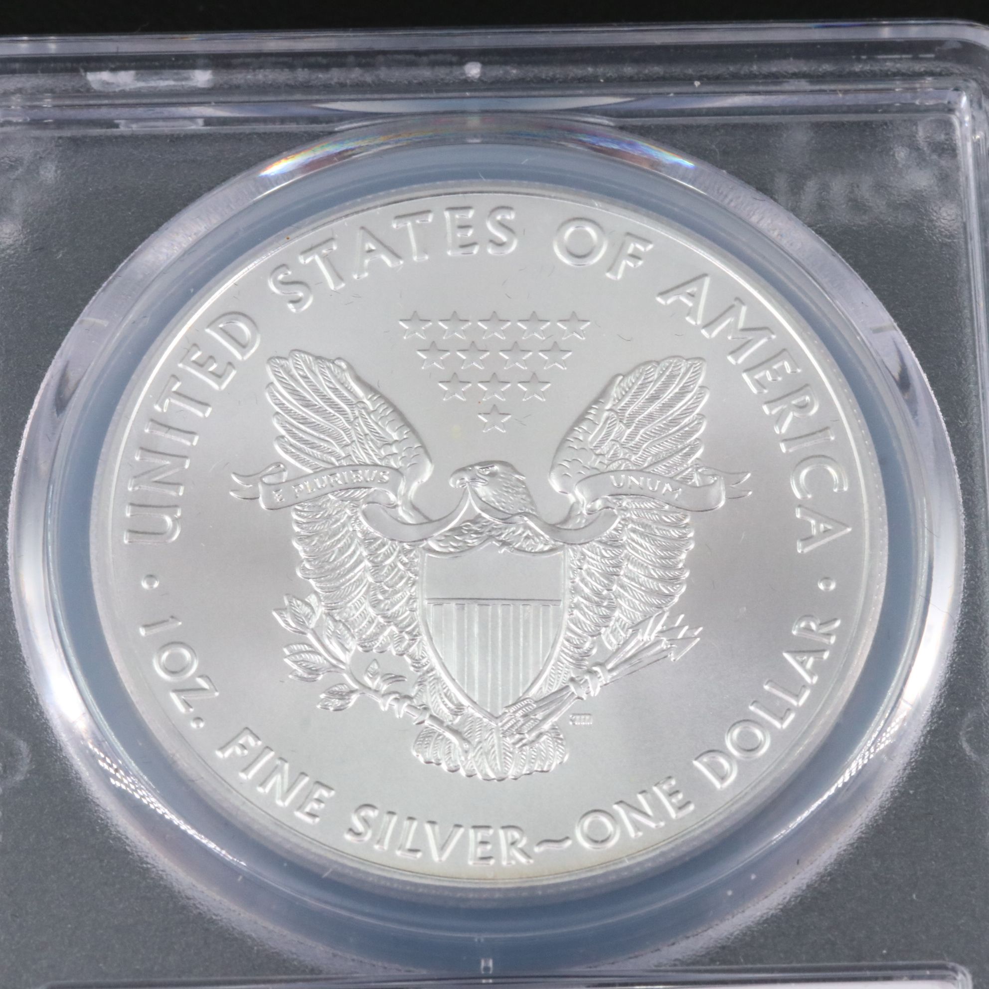 PCGS Graded MS70 2016 $1 American Silver Eagle Signed by Moy
