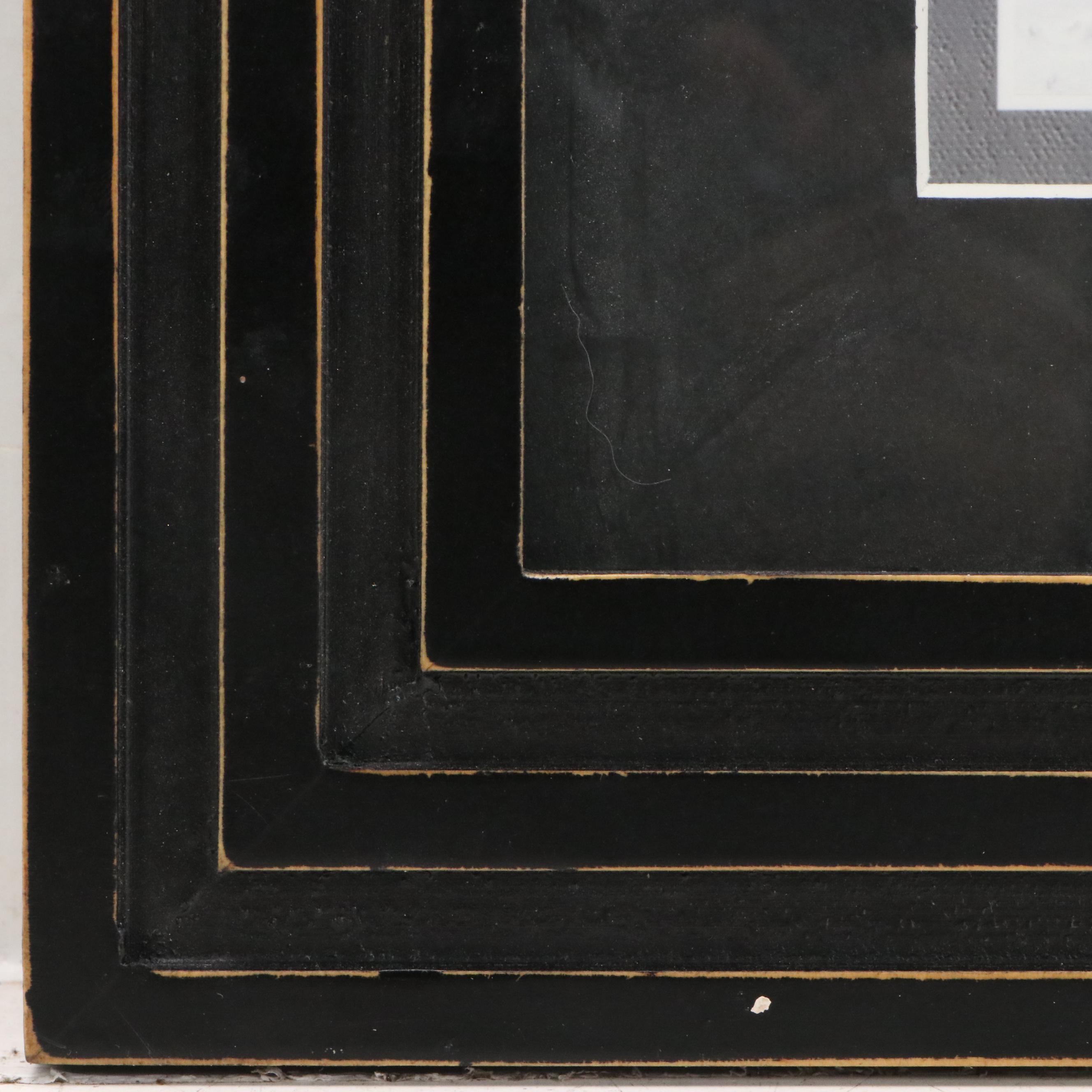 Digital Print of Horse in Rural Winter Landscape