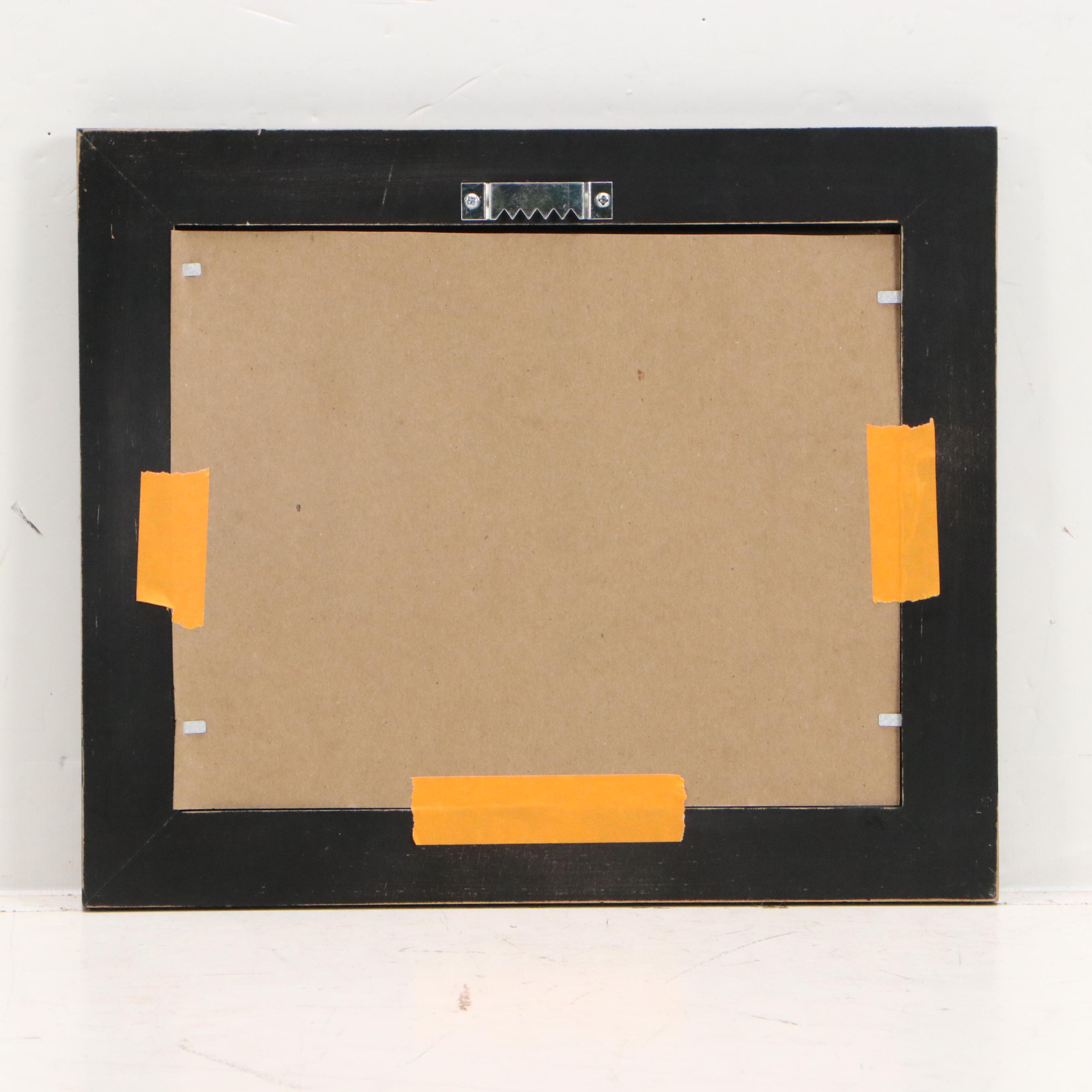 Digital Print of Horse in Rural Winter Landscape