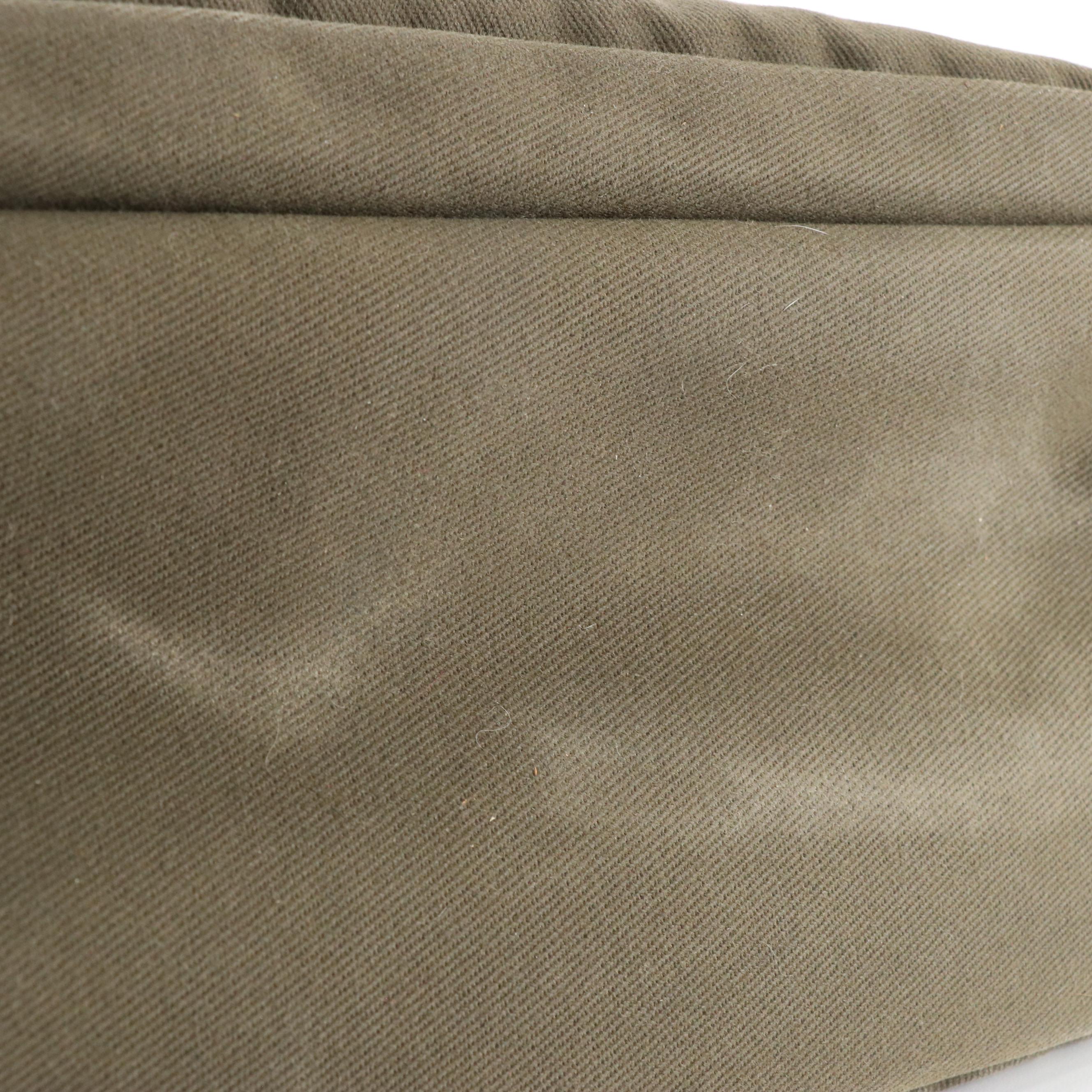 Filson Olive Green Rugged Twill Padded Computer Bag with Detachable Strap