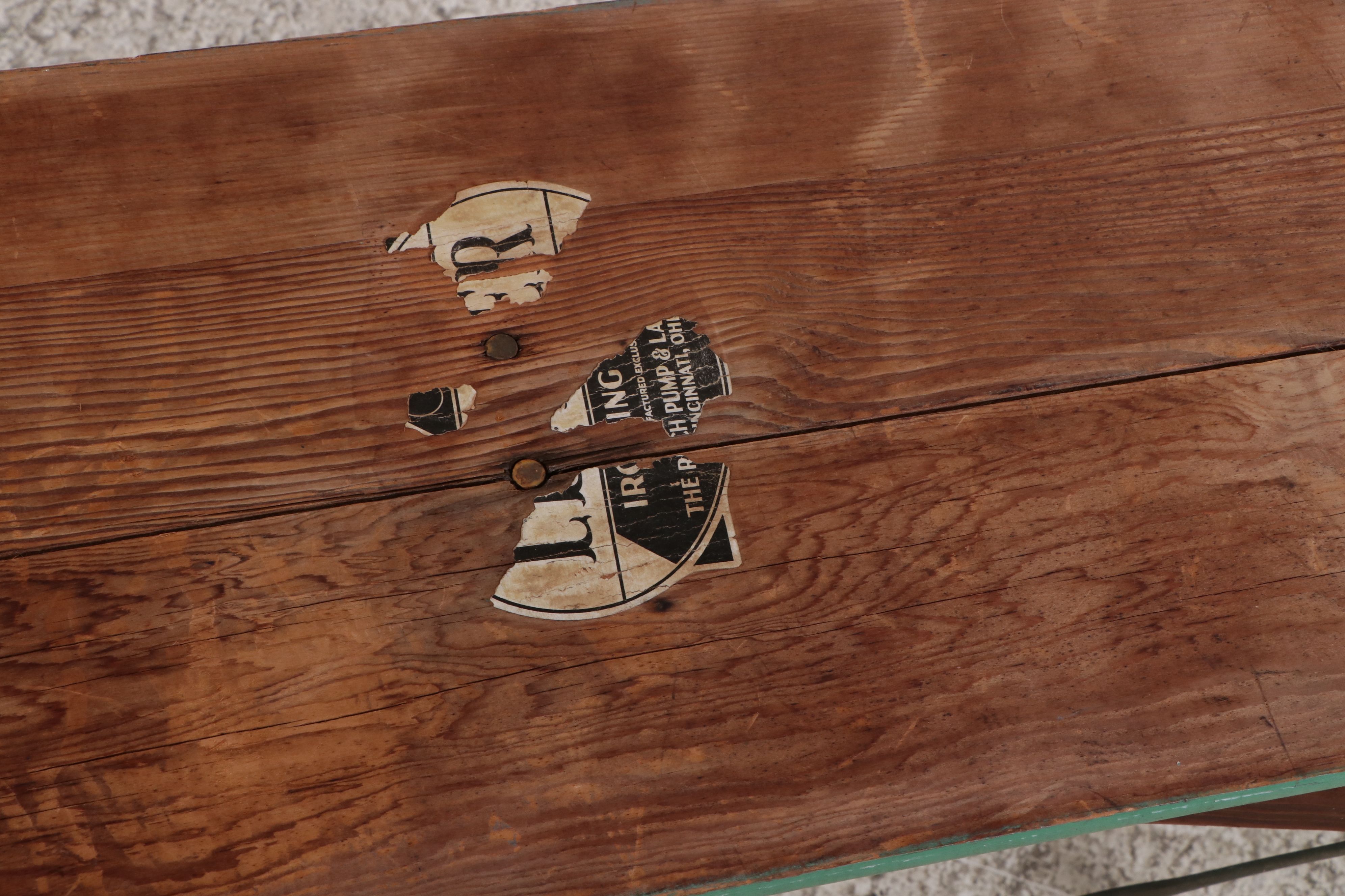 Folding Wood and Metal Ironing Board, Early to Mid-20th Century