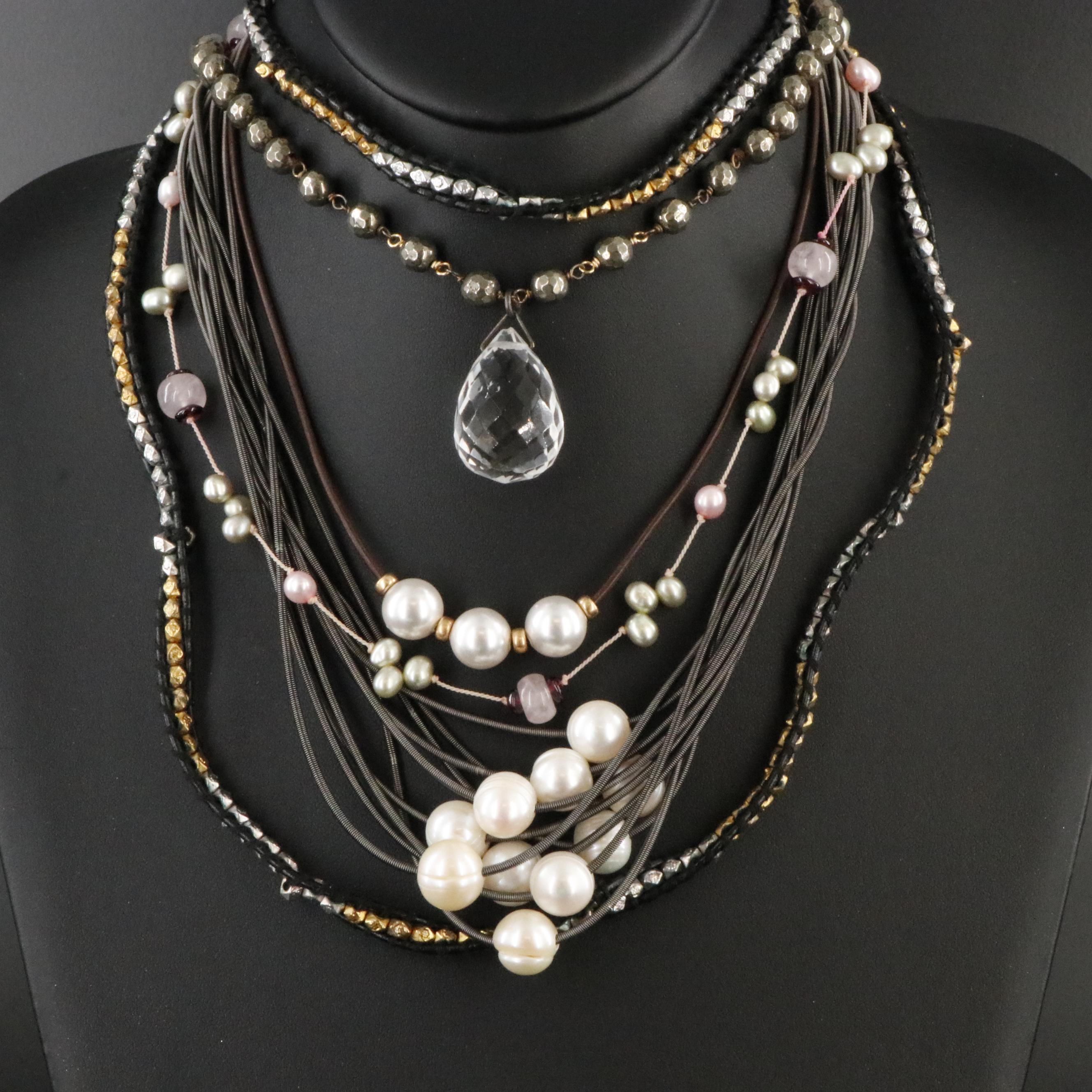 Chan Lu, Pearls and Rose Quartz Featured in Necklace and Bracelet Collection