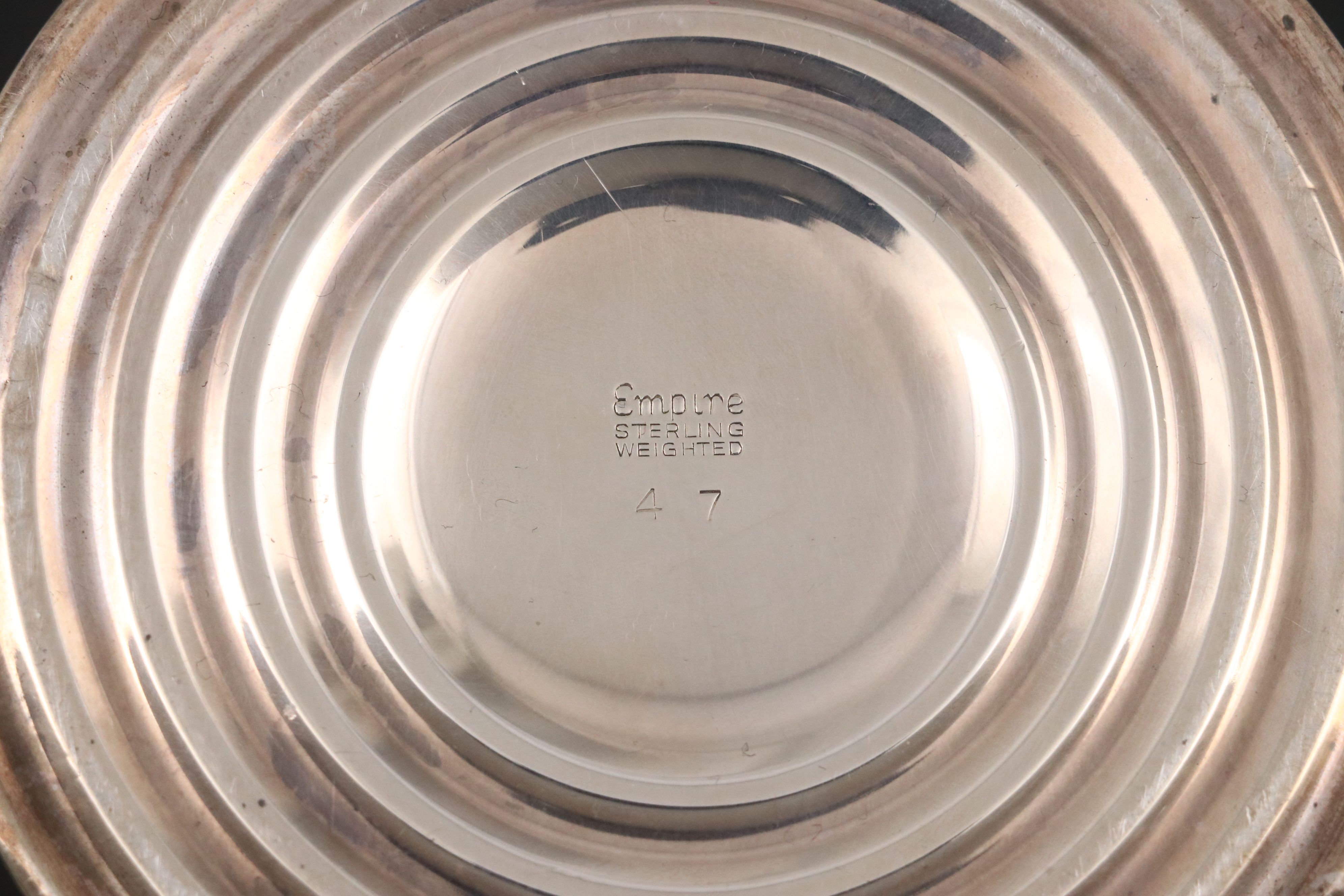 Empire Sterling Candelabrum, AMC Sterling and Glass Hurricanes and More Sterling