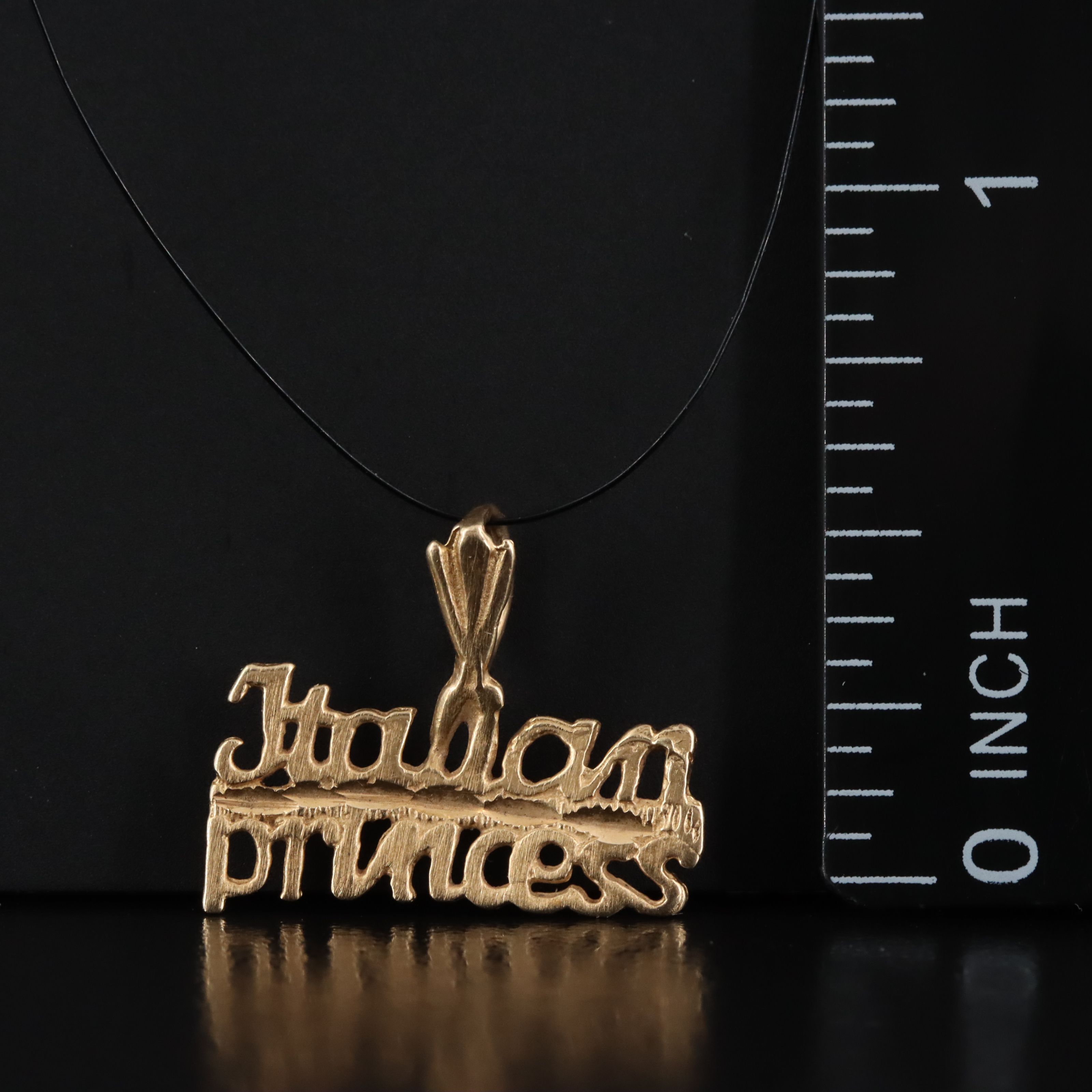 14K Italian Princess Pendant