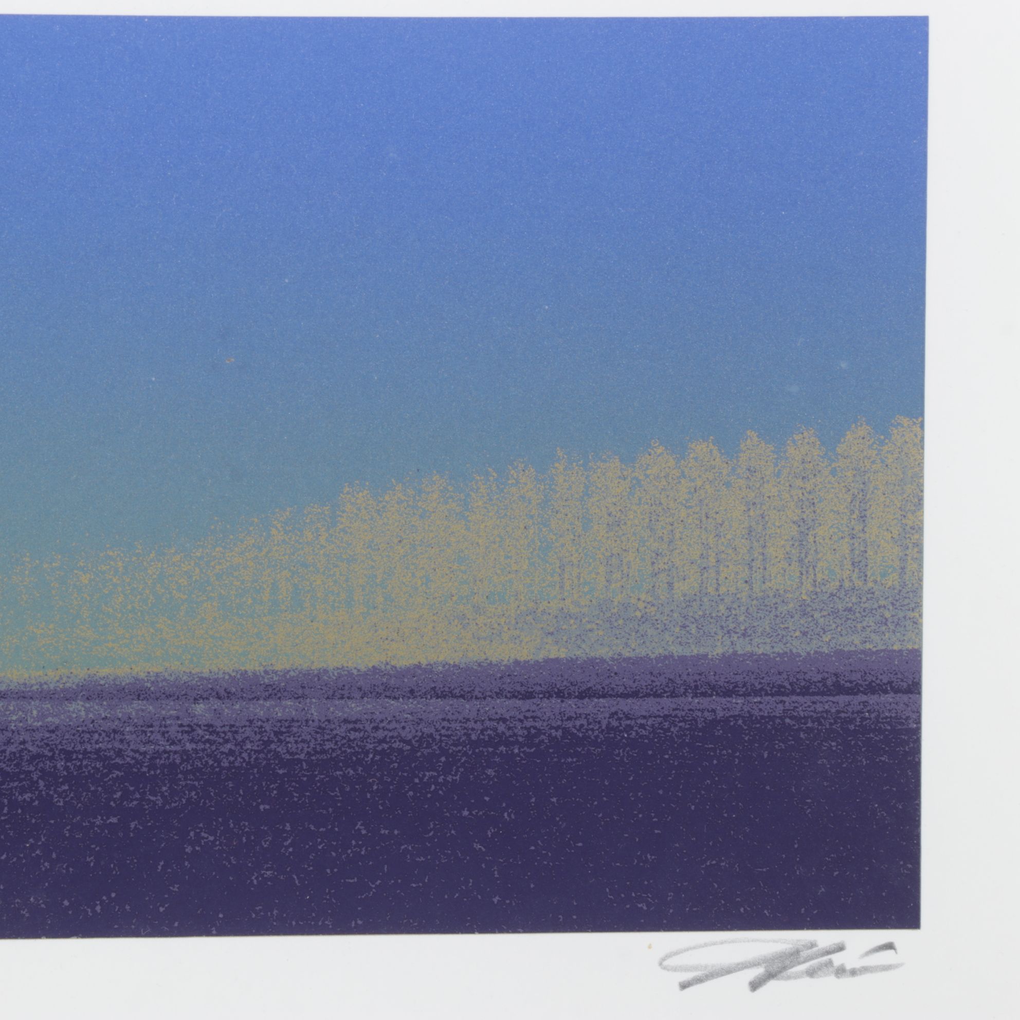 Shimura Hiroshi Silkscreen of Winter Landscape