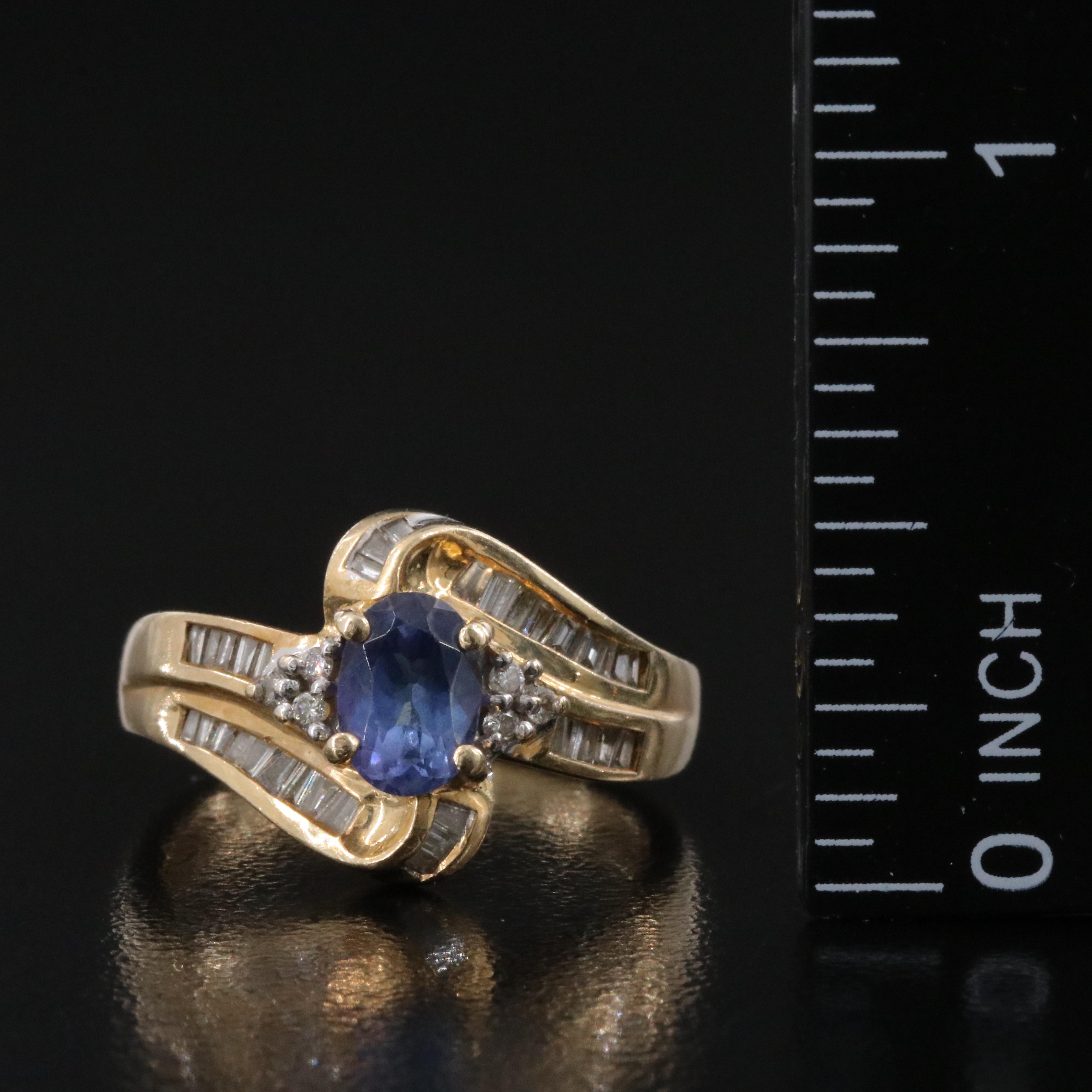 14K Tanzanite and Diamond Ring