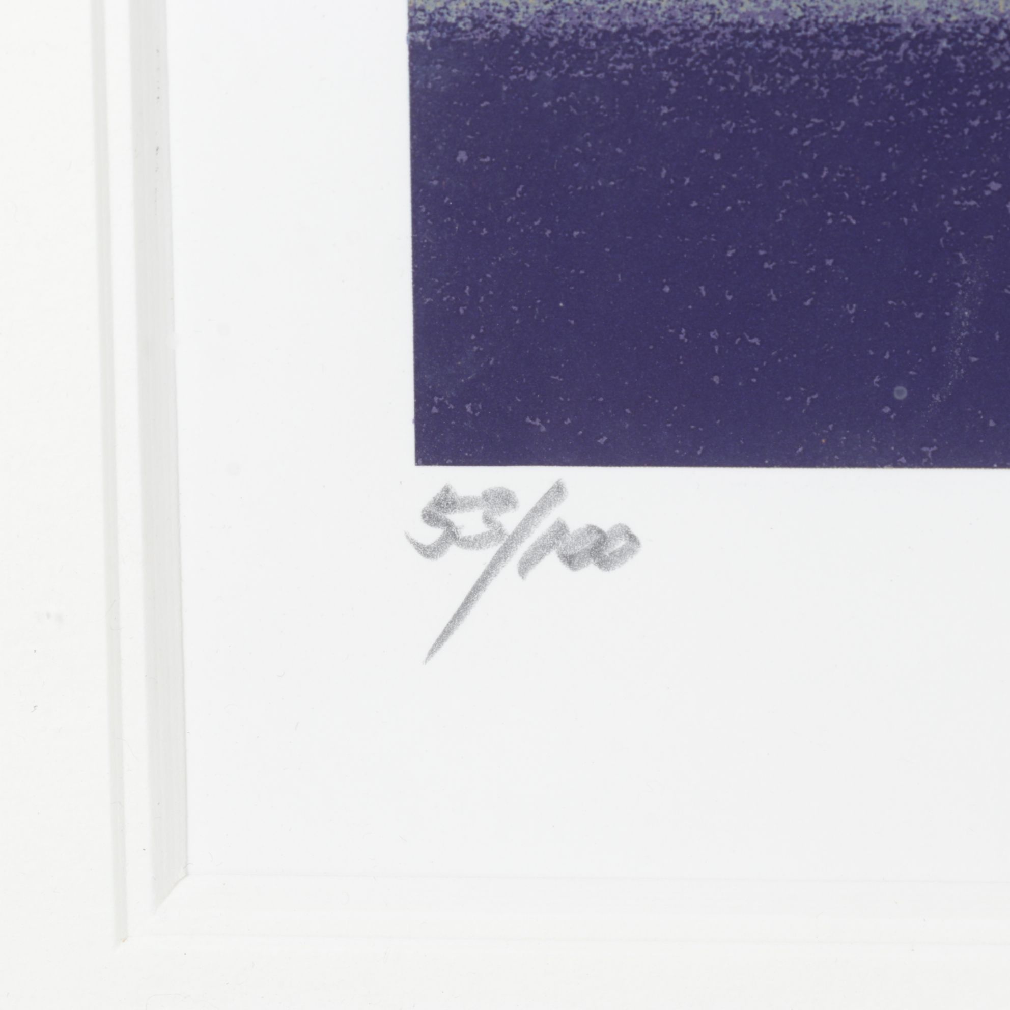 Shimura Hiroshi Silkscreen of Winter Landscape