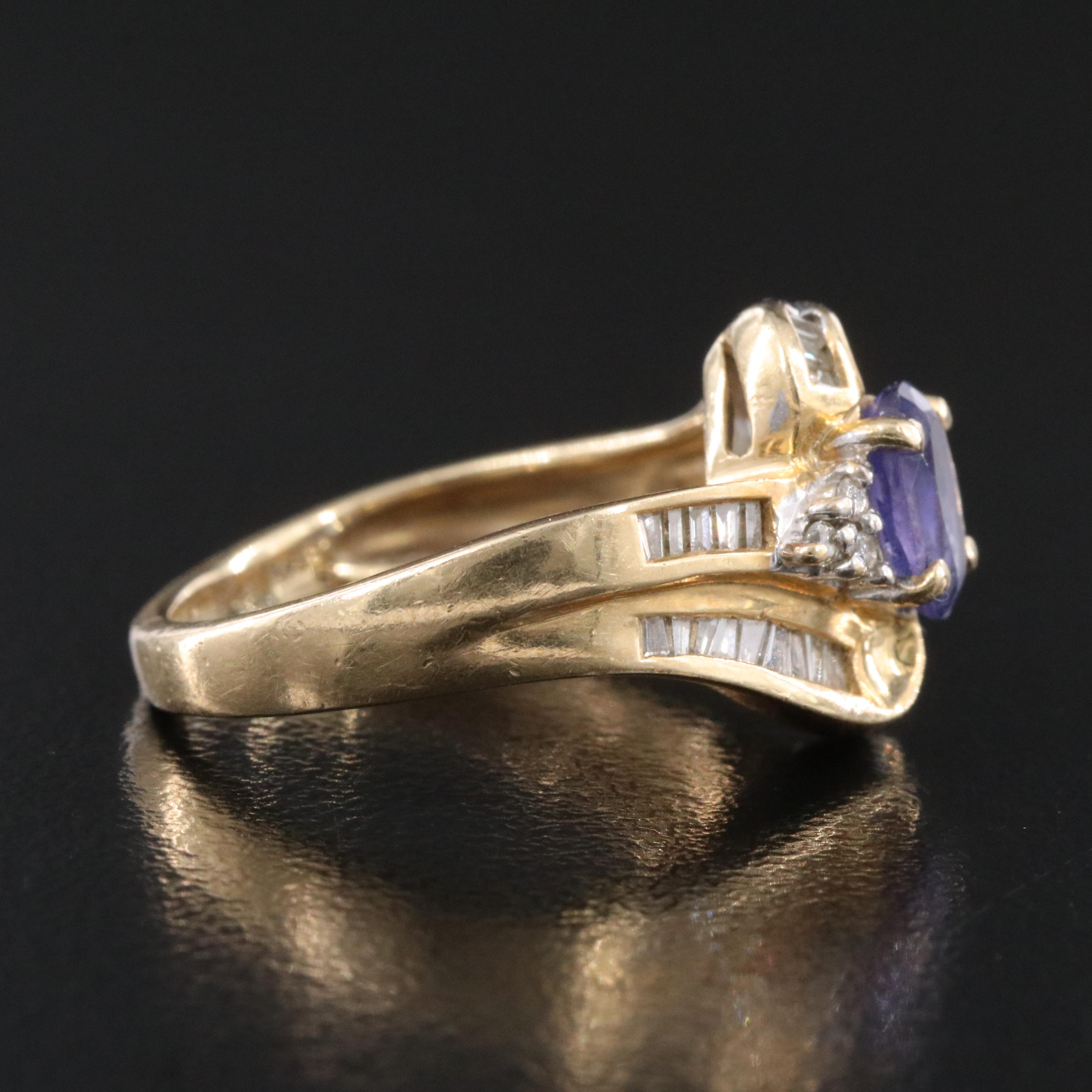 14K Tanzanite and Diamond Ring