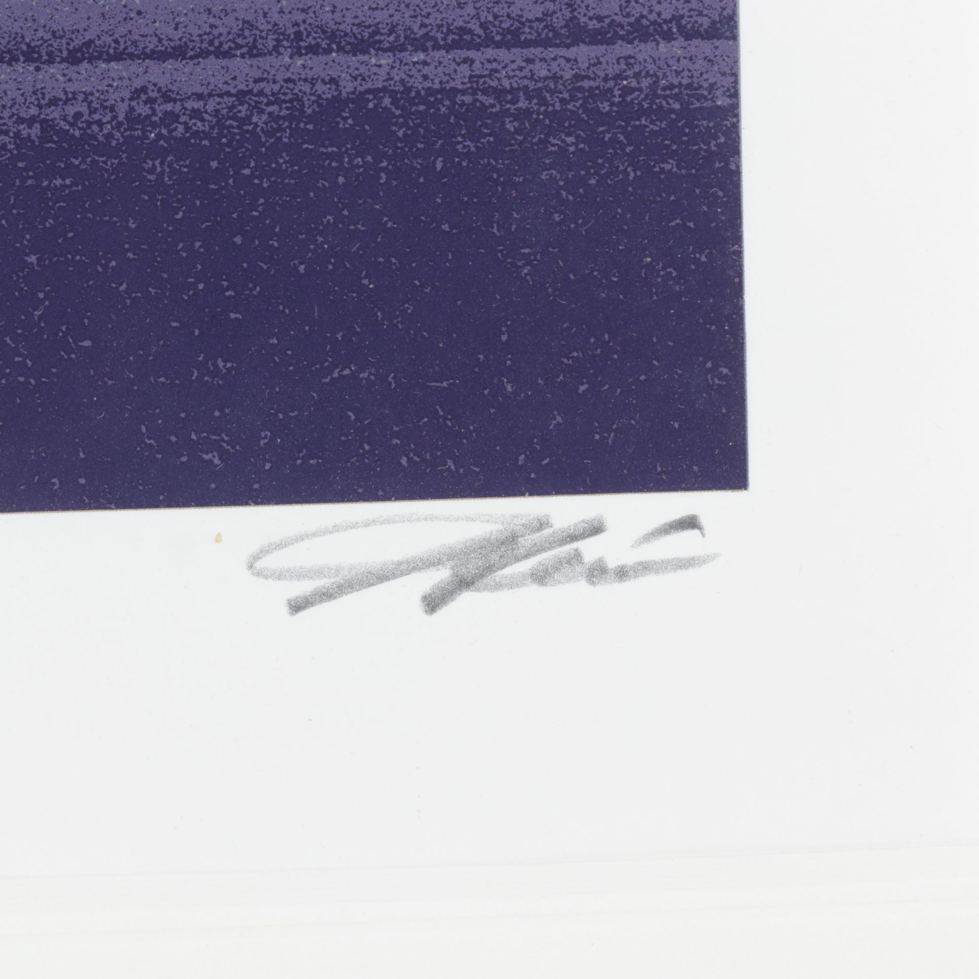 Shimura Hiroshi Silkscreen of Winter Landscape