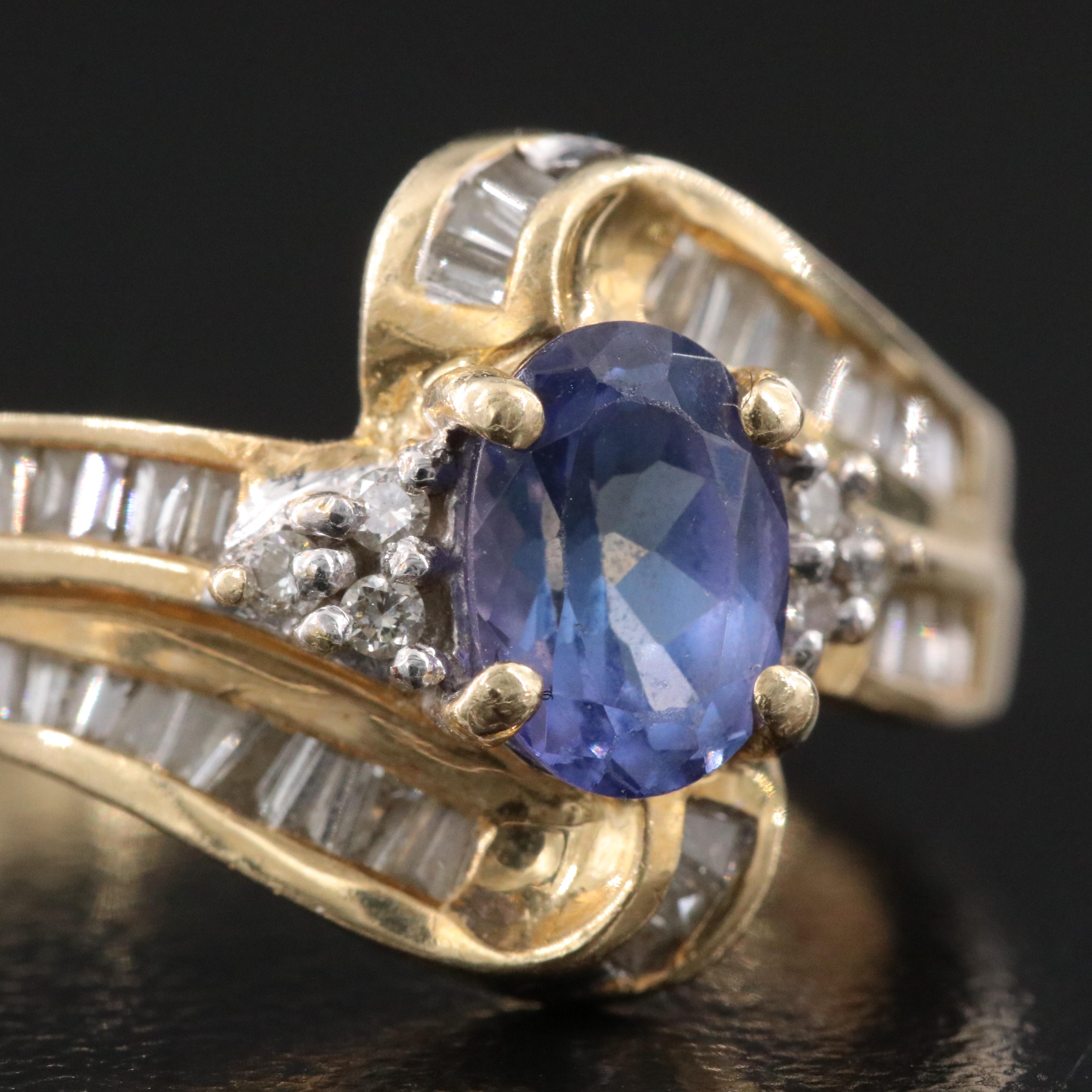 14K Tanzanite and Diamond Ring