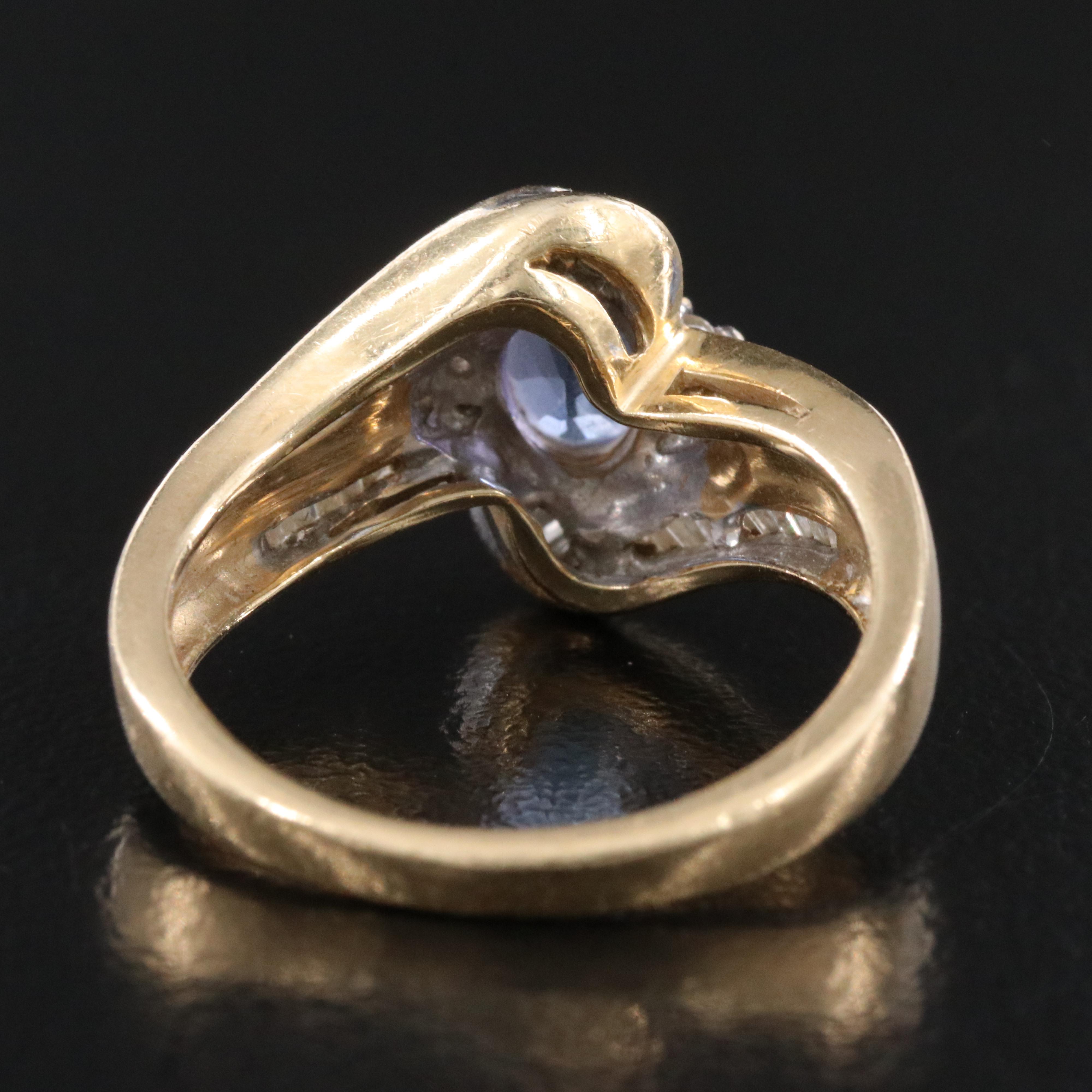 14K Tanzanite and Diamond Ring