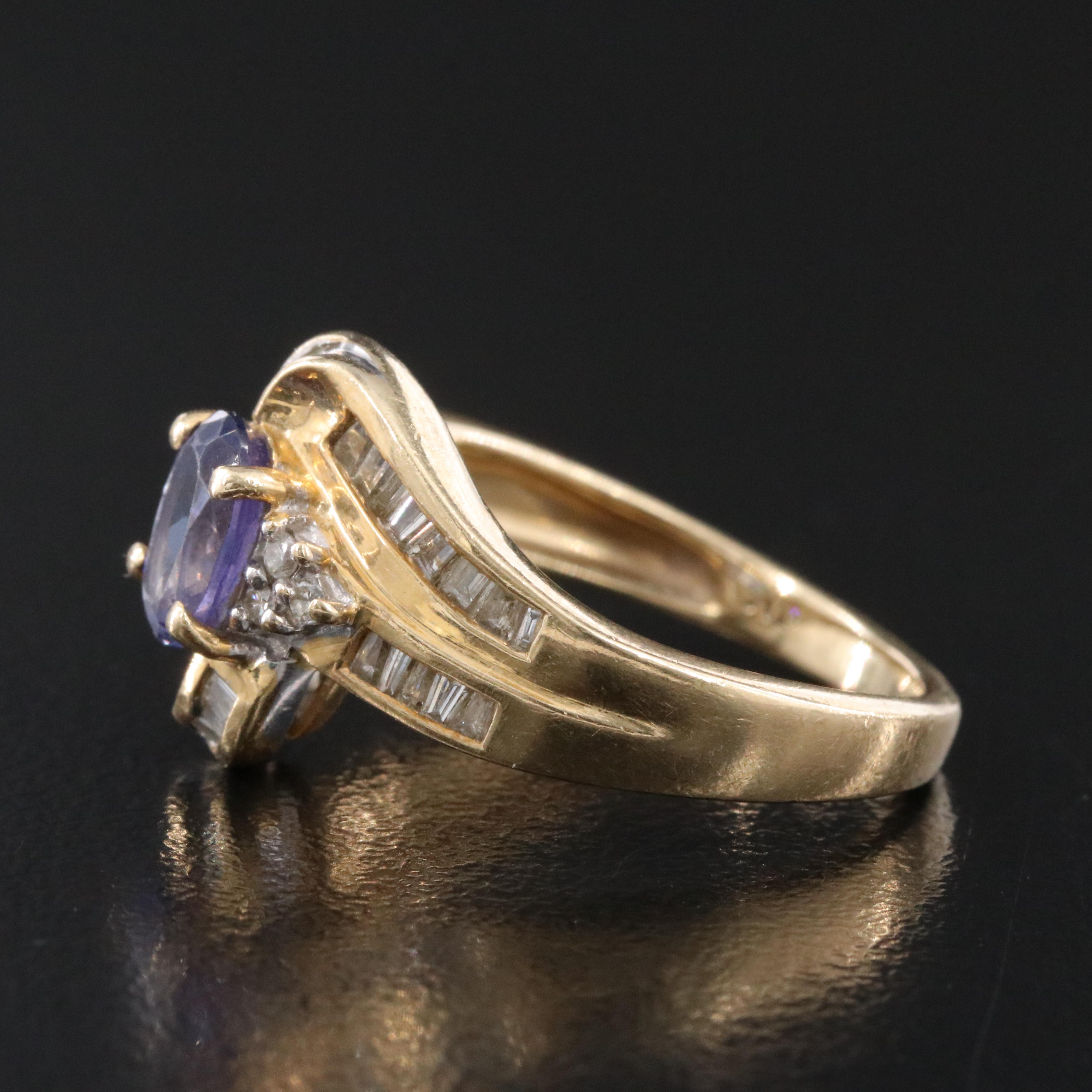 14K Tanzanite and Diamond Ring