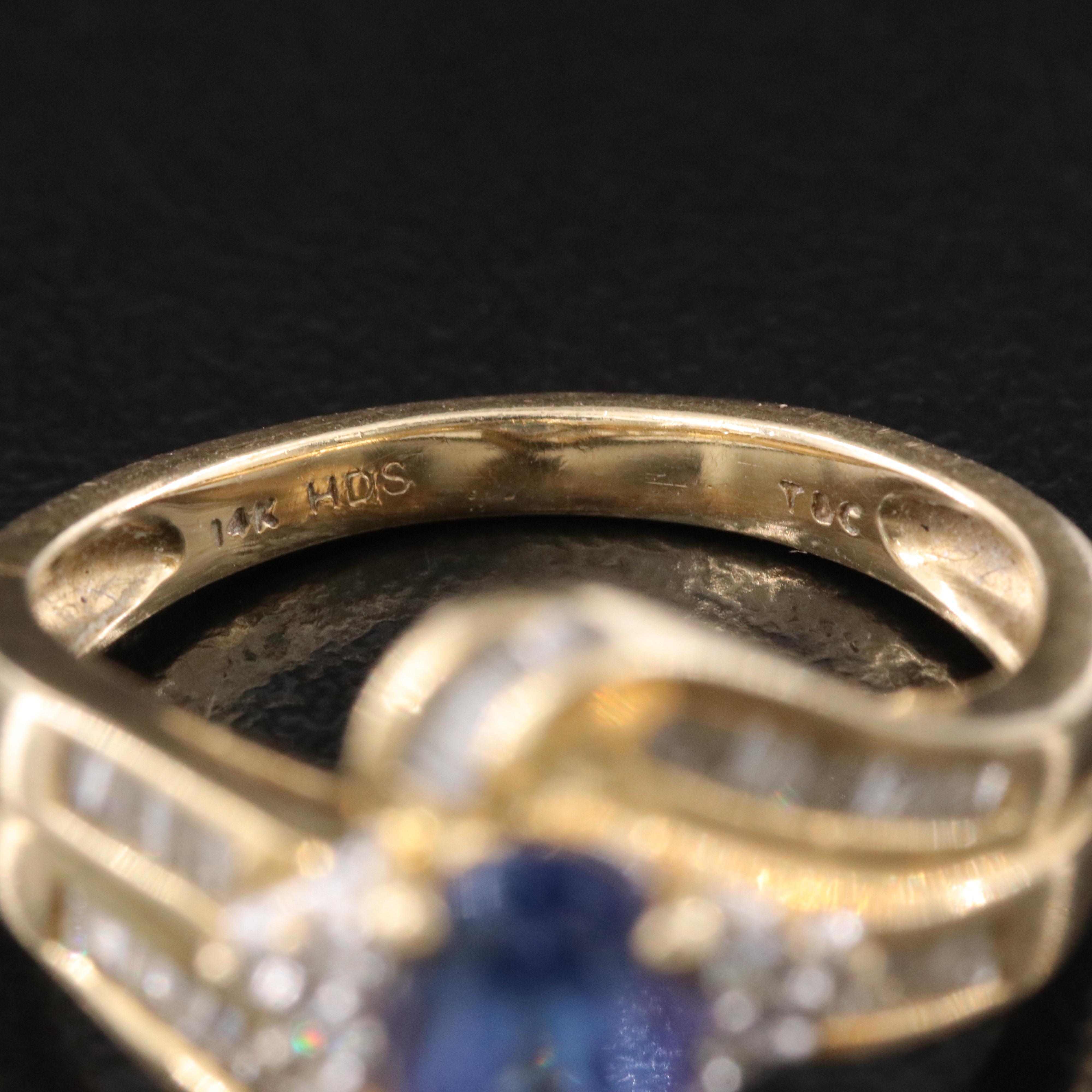 14K Tanzanite and Diamond Ring
