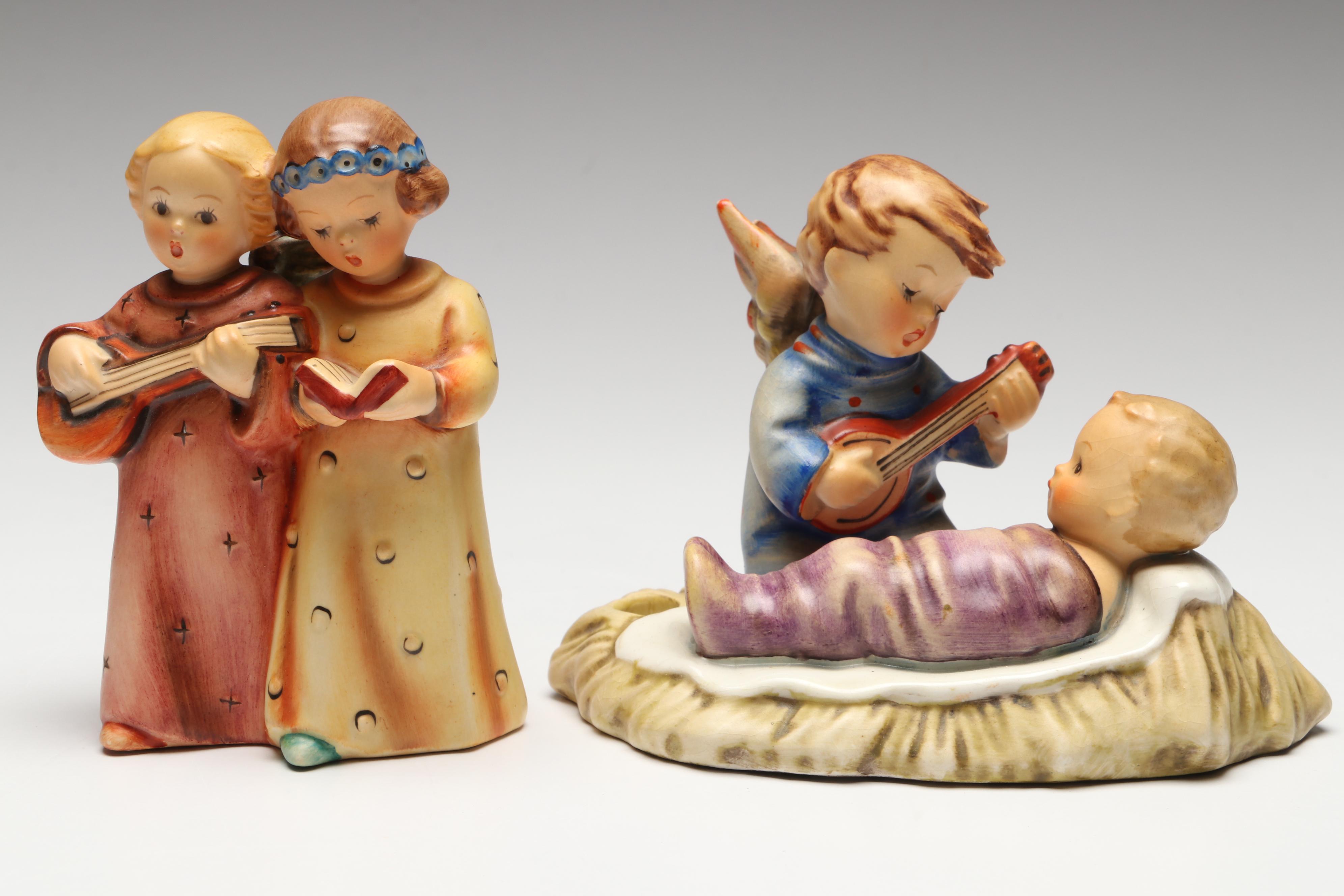 Goebel "Boy with Toothache," "Angelic Song" and "Heavenly Lullaby" Hummels