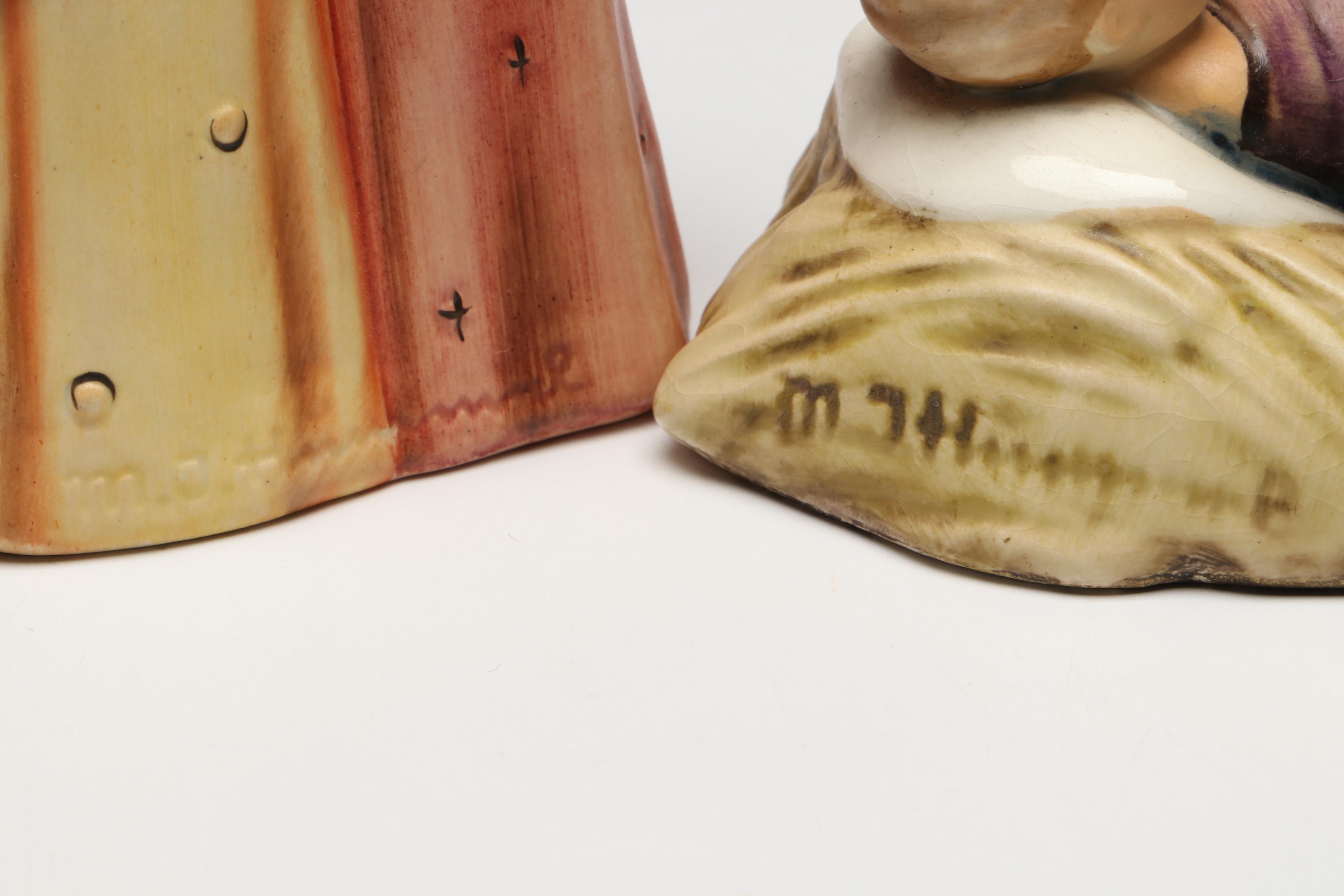 Goebel "Boy with Toothache," "Angelic Song" and "Heavenly Lullaby" Hummels