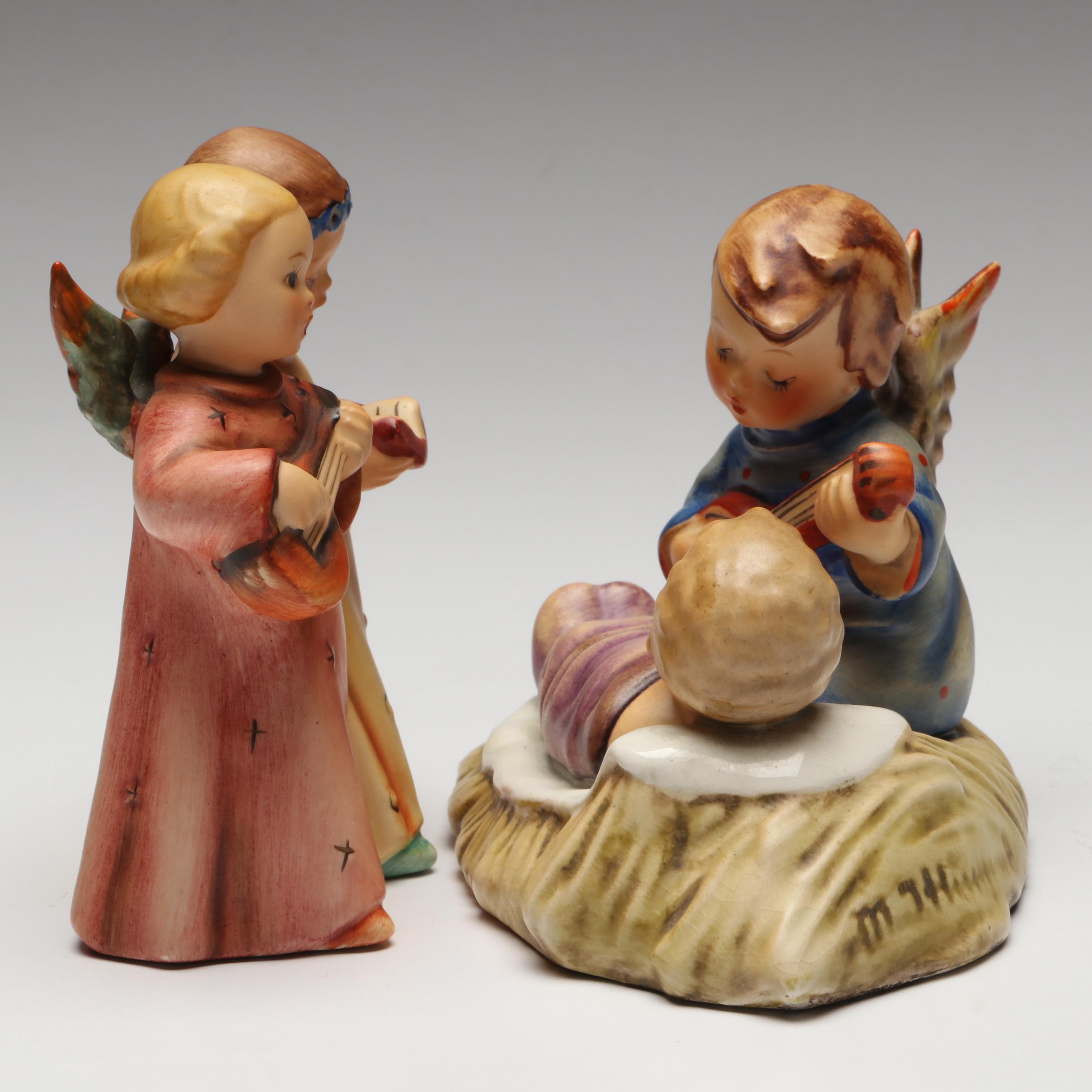 Goebel "Boy with Toothache," "Angelic Song" and "Heavenly Lullaby" Hummels