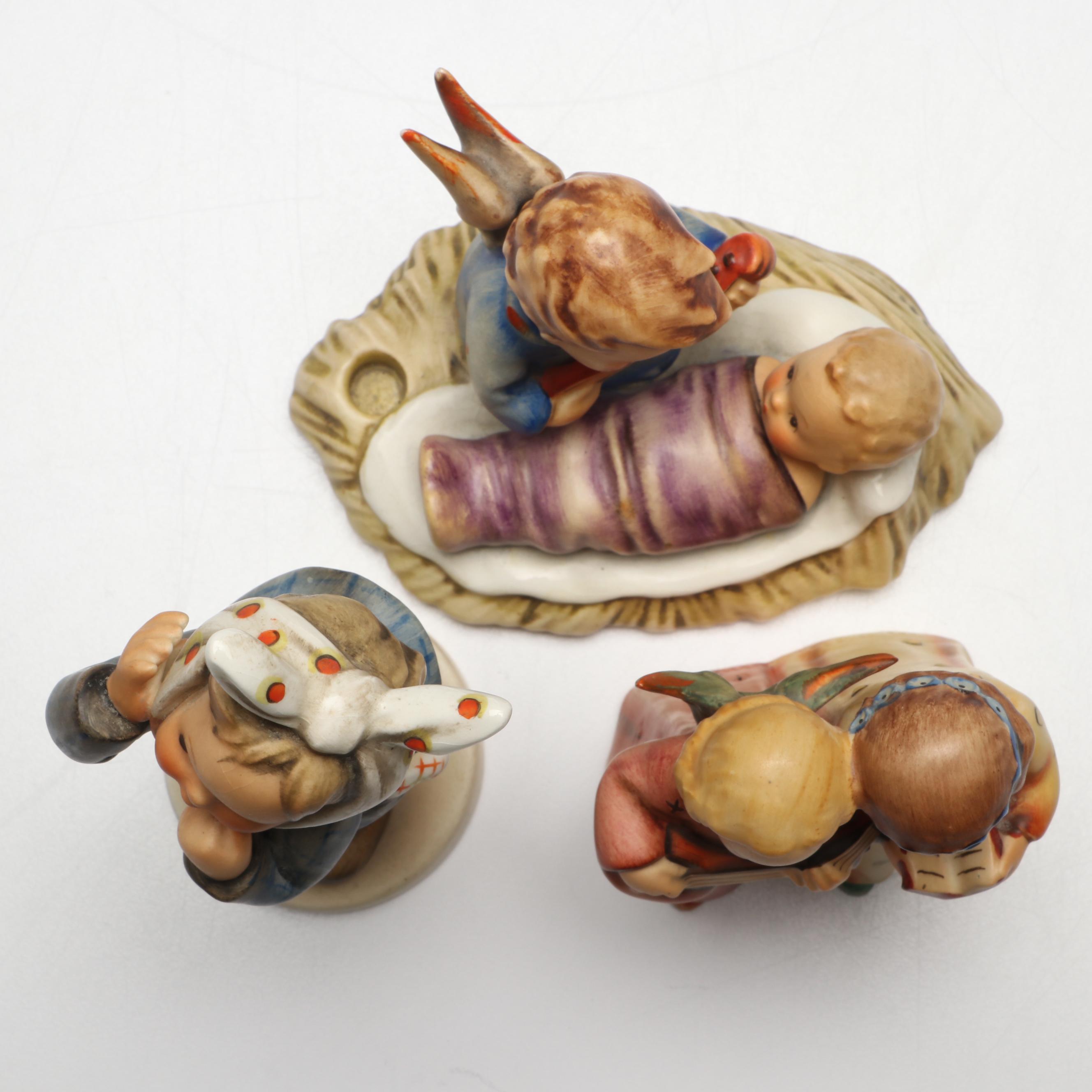 Goebel "Boy with Toothache," "Angelic Song" and "Heavenly Lullaby" Hummels